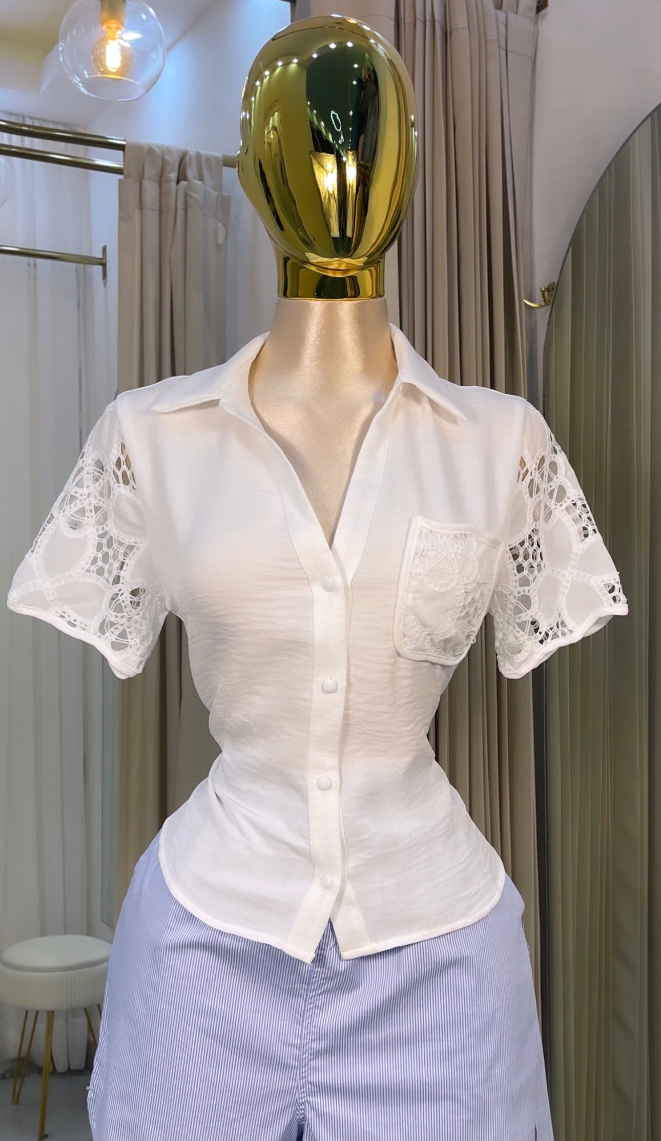 CAMISA MANGA CORTA BLANCA