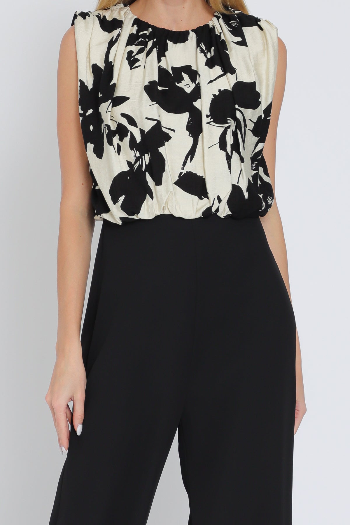 JUMPSUIT PANTALÓN NEGRO EST. FLORES