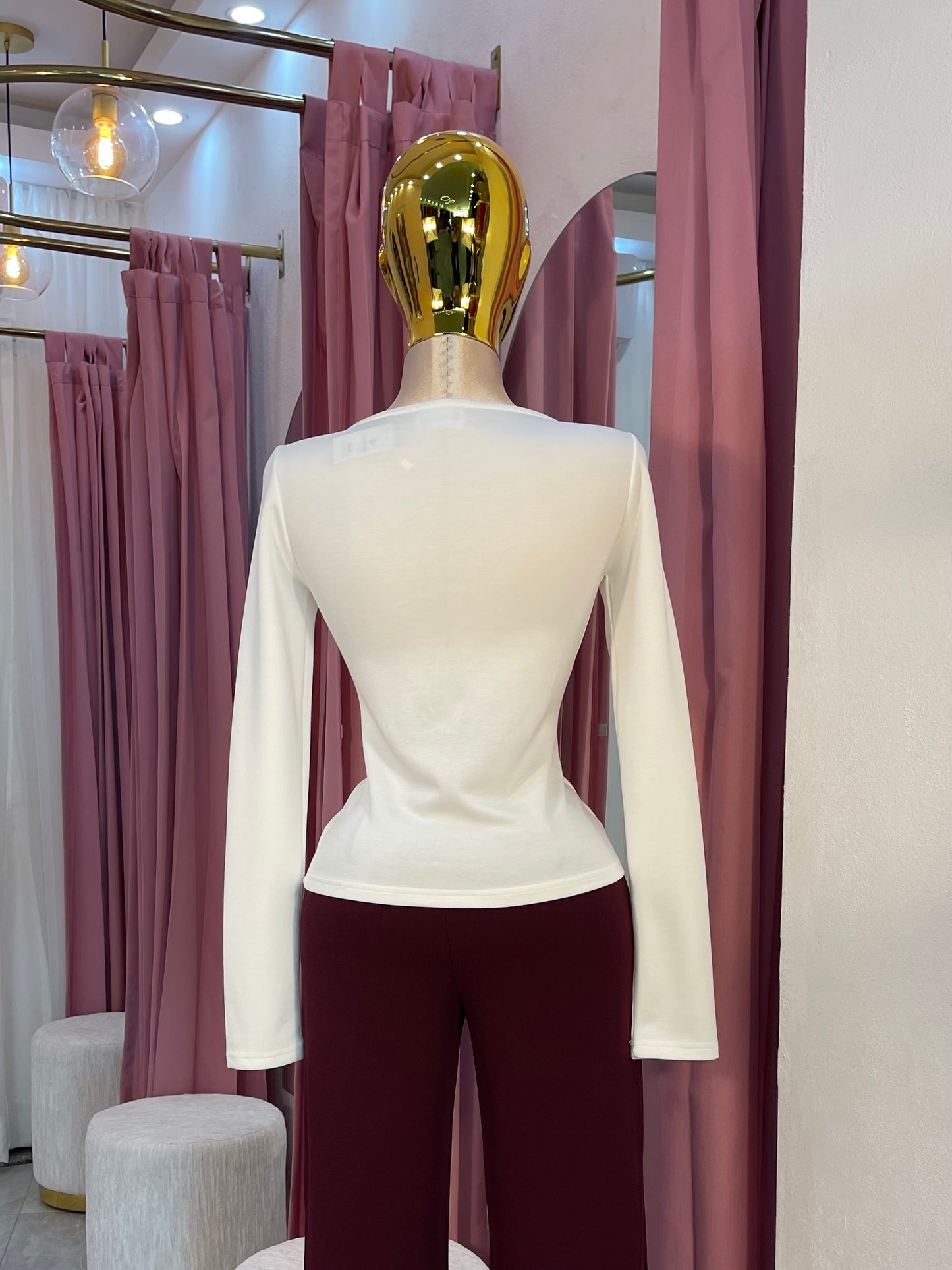 BLUSA BLANCA CRISTALES