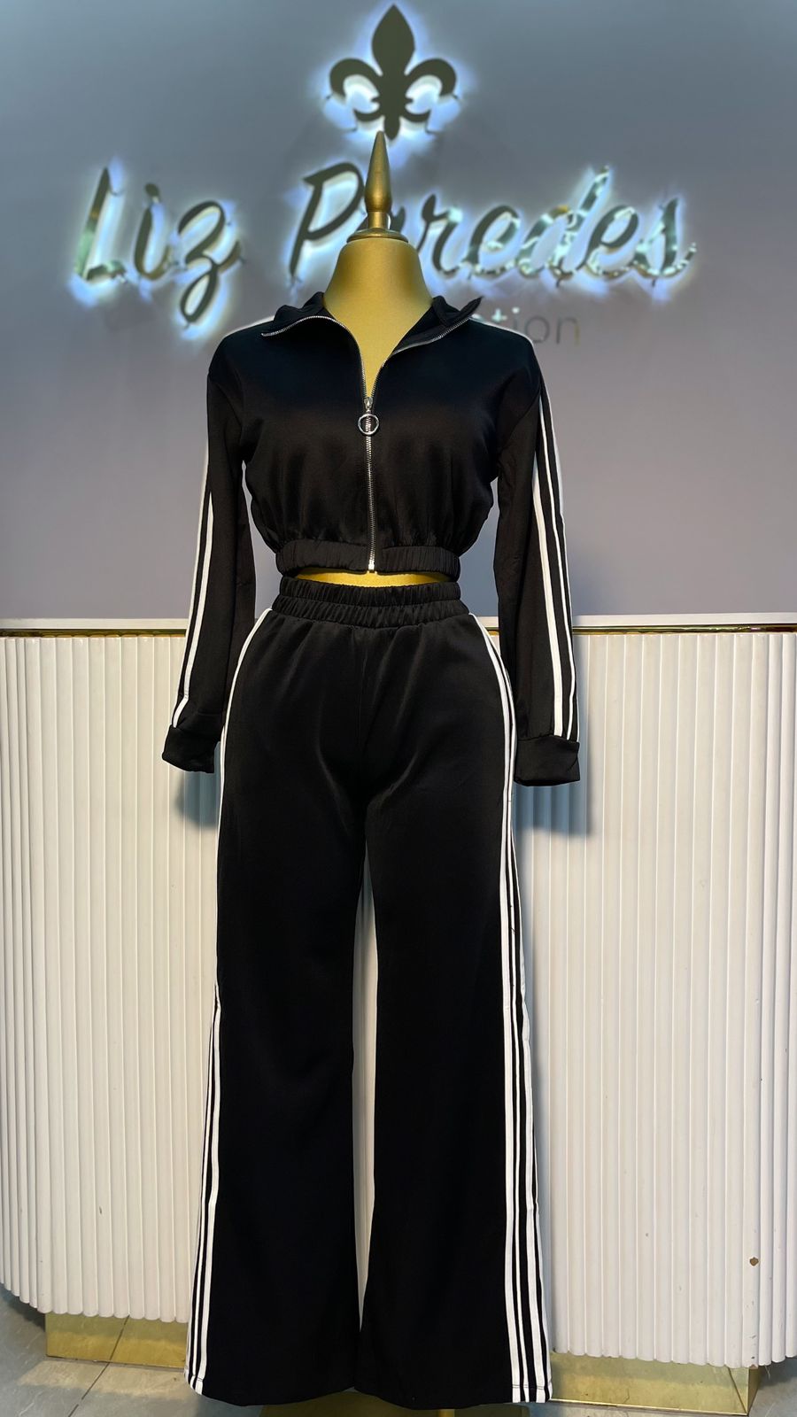 SET PANTS LINEAS BLANCAS