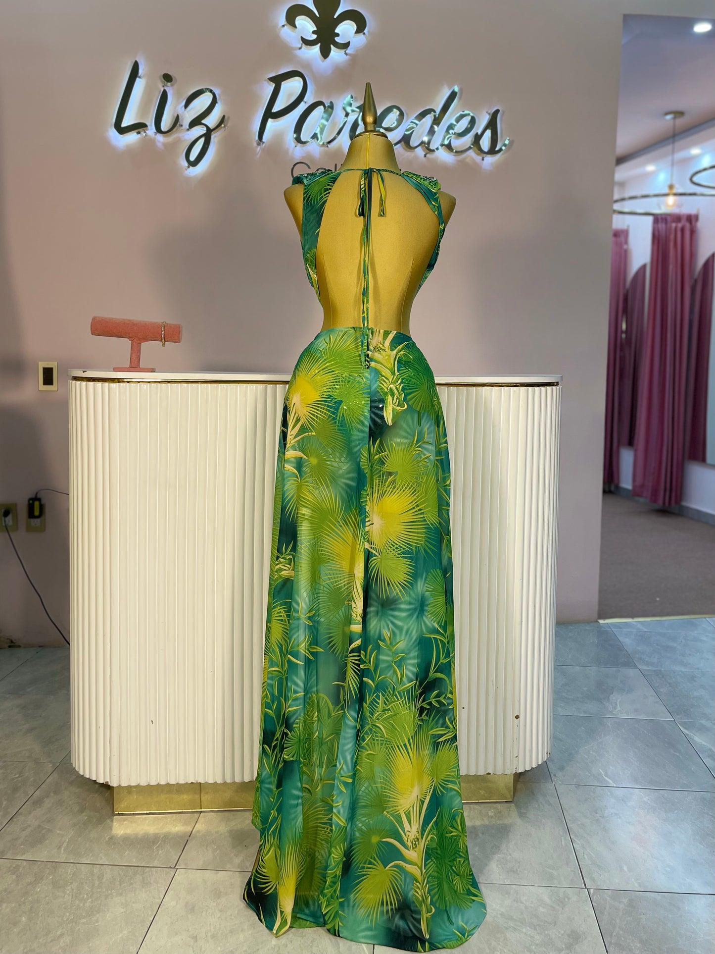 SET TRAJE DE BAÑO VERDE