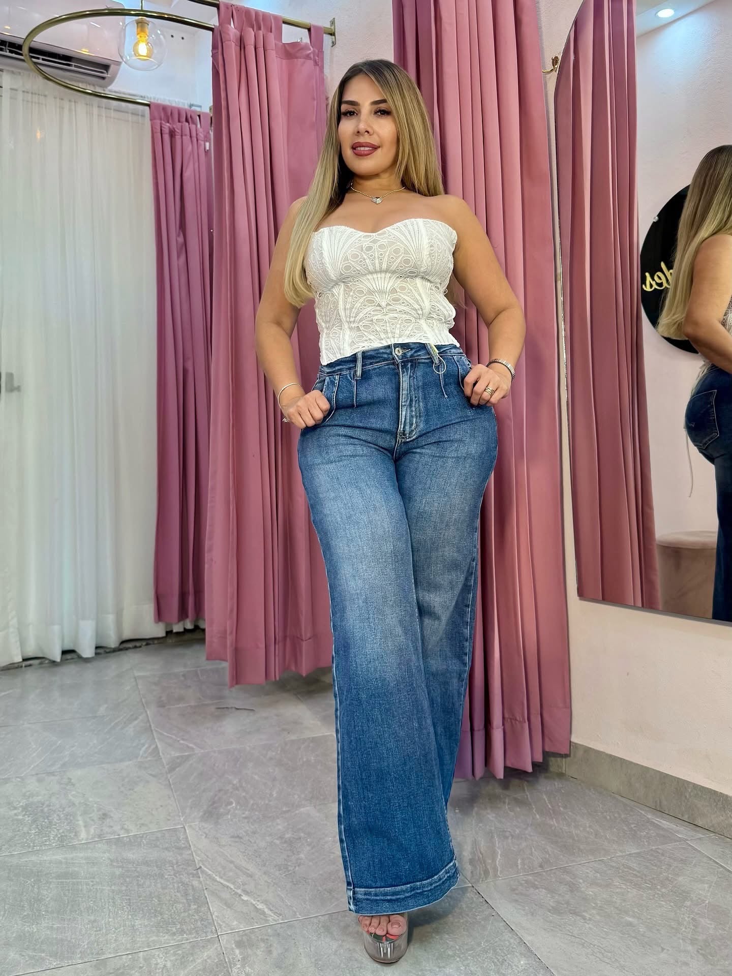 TOP CORSET BLANCO BORDADO