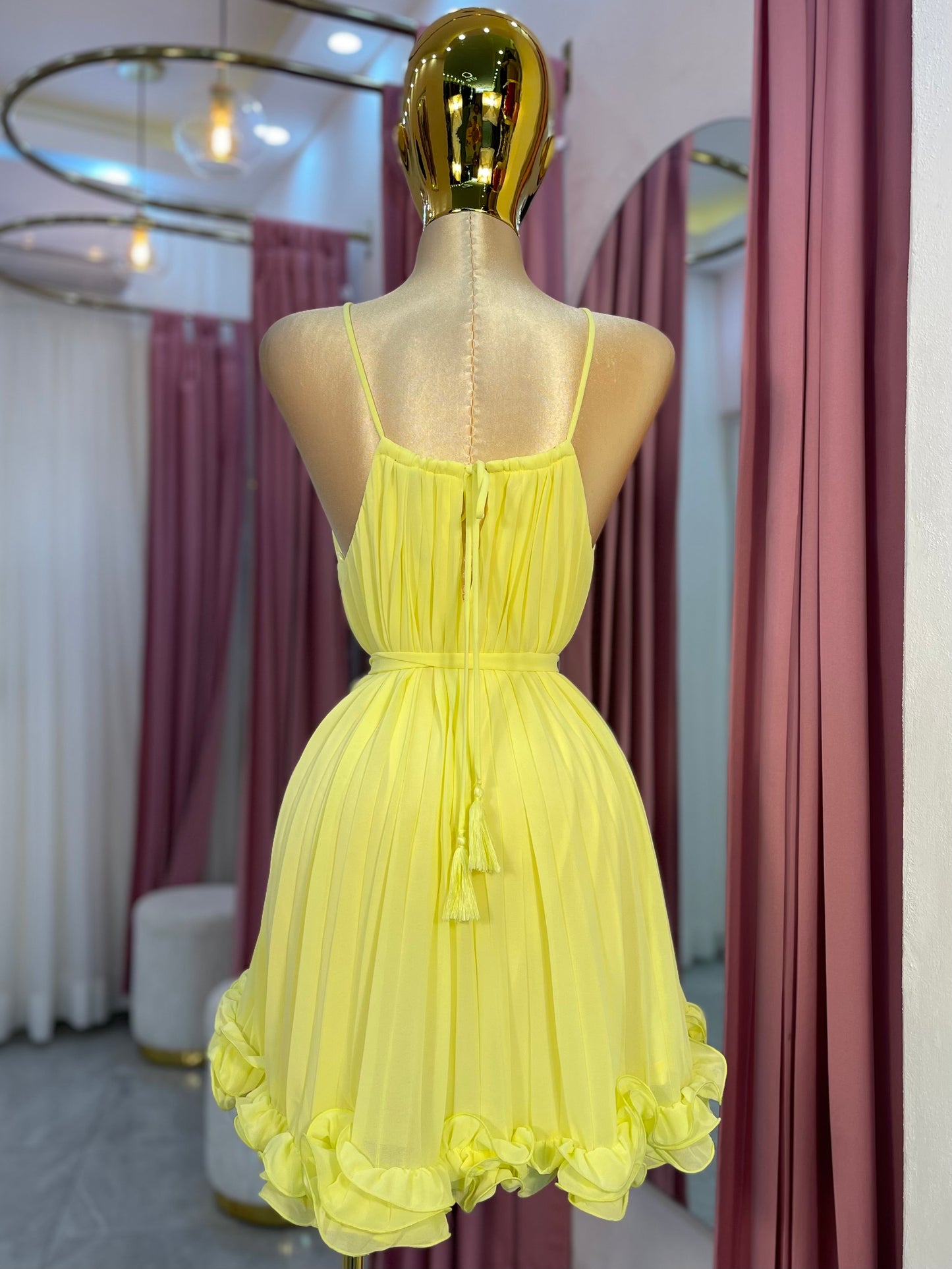 VESTIDO MINI AMARILLO