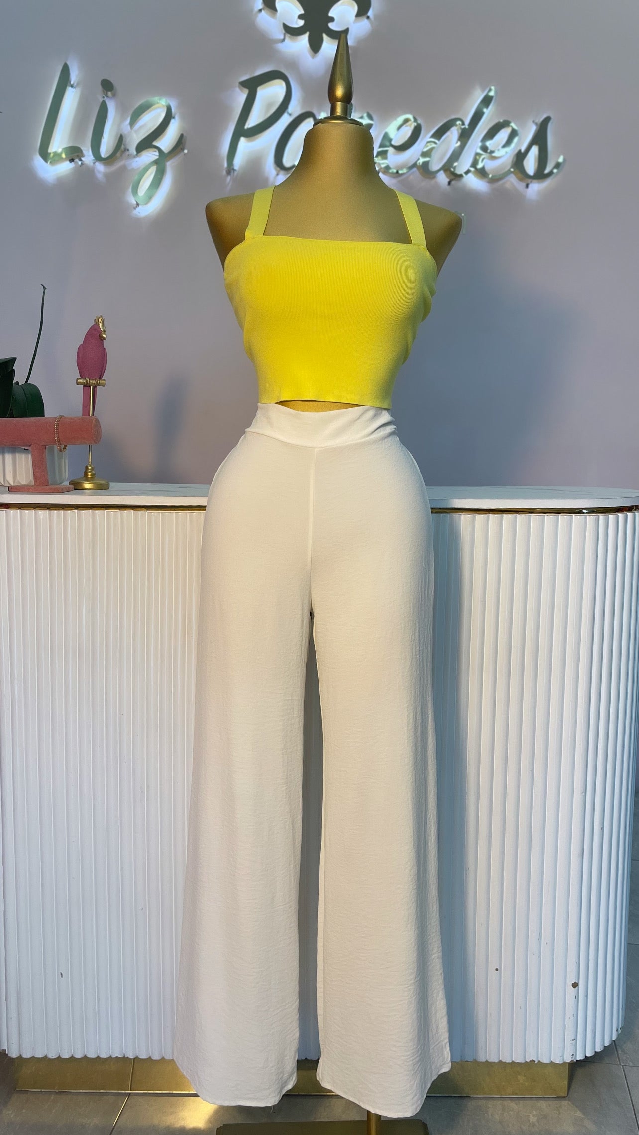 PANTALON BLANCO GASA