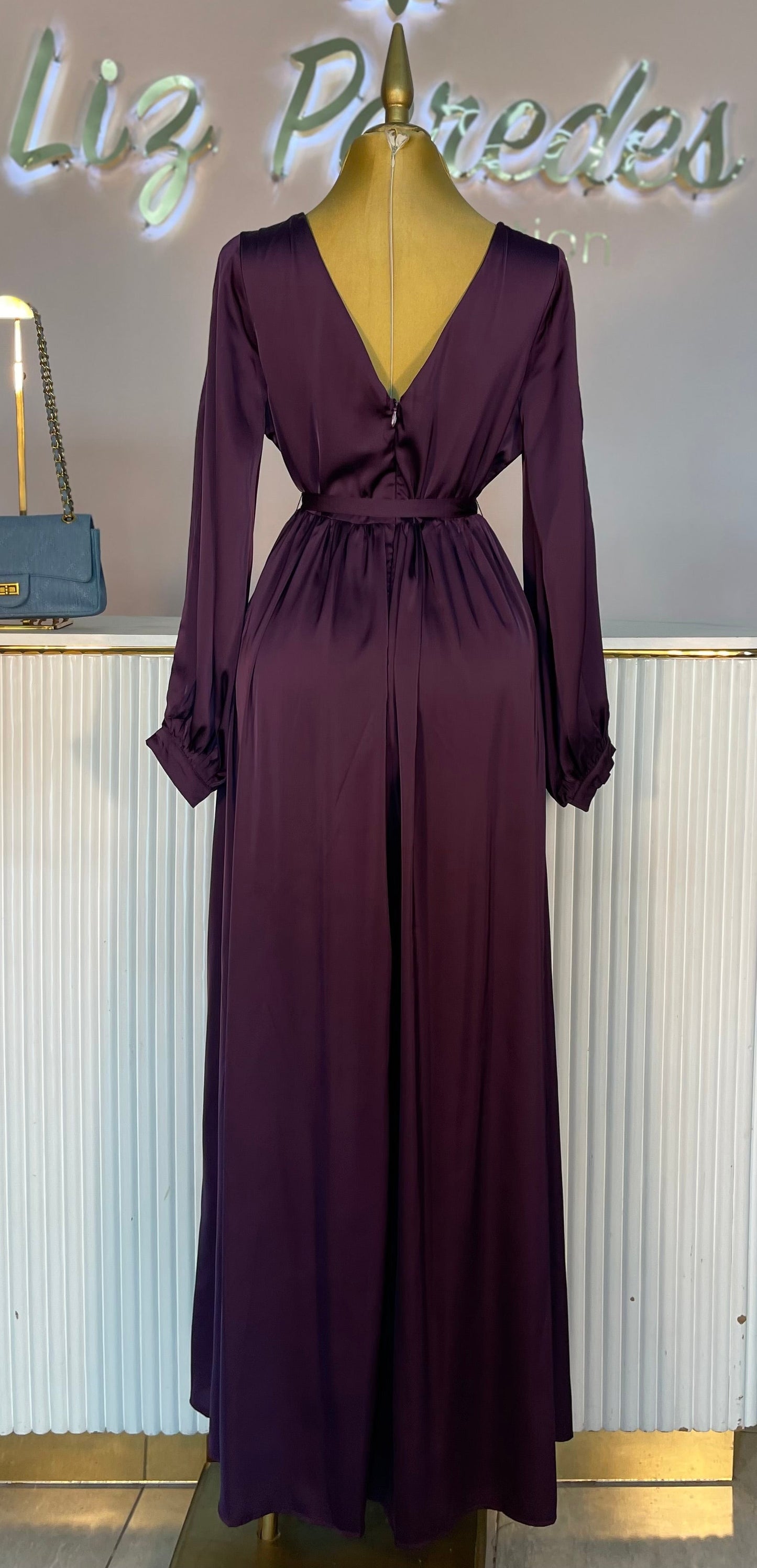 VESTIDO MAXI SATIN EXTRA