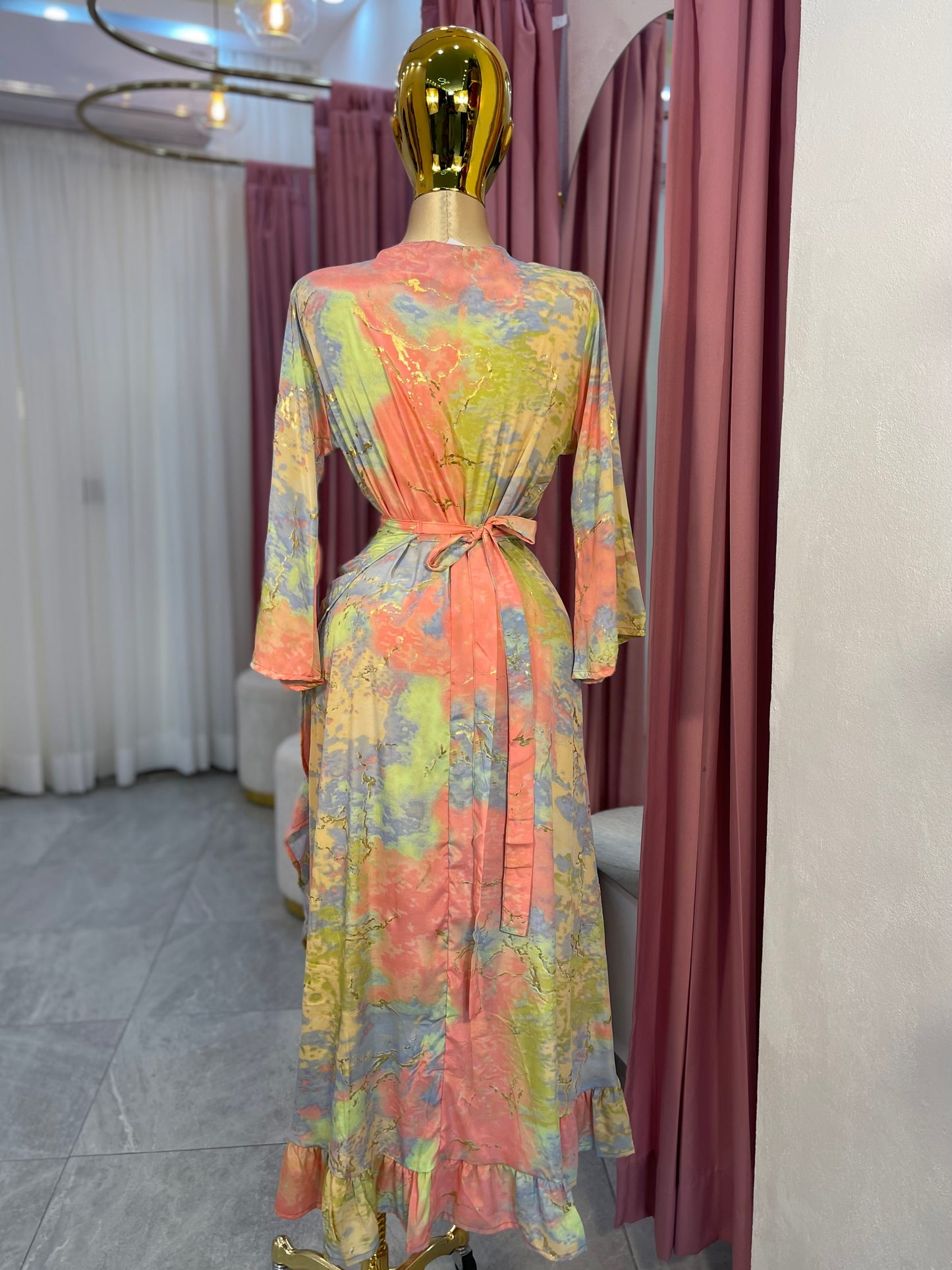 VESTIDO HINDÚ CRUZADO