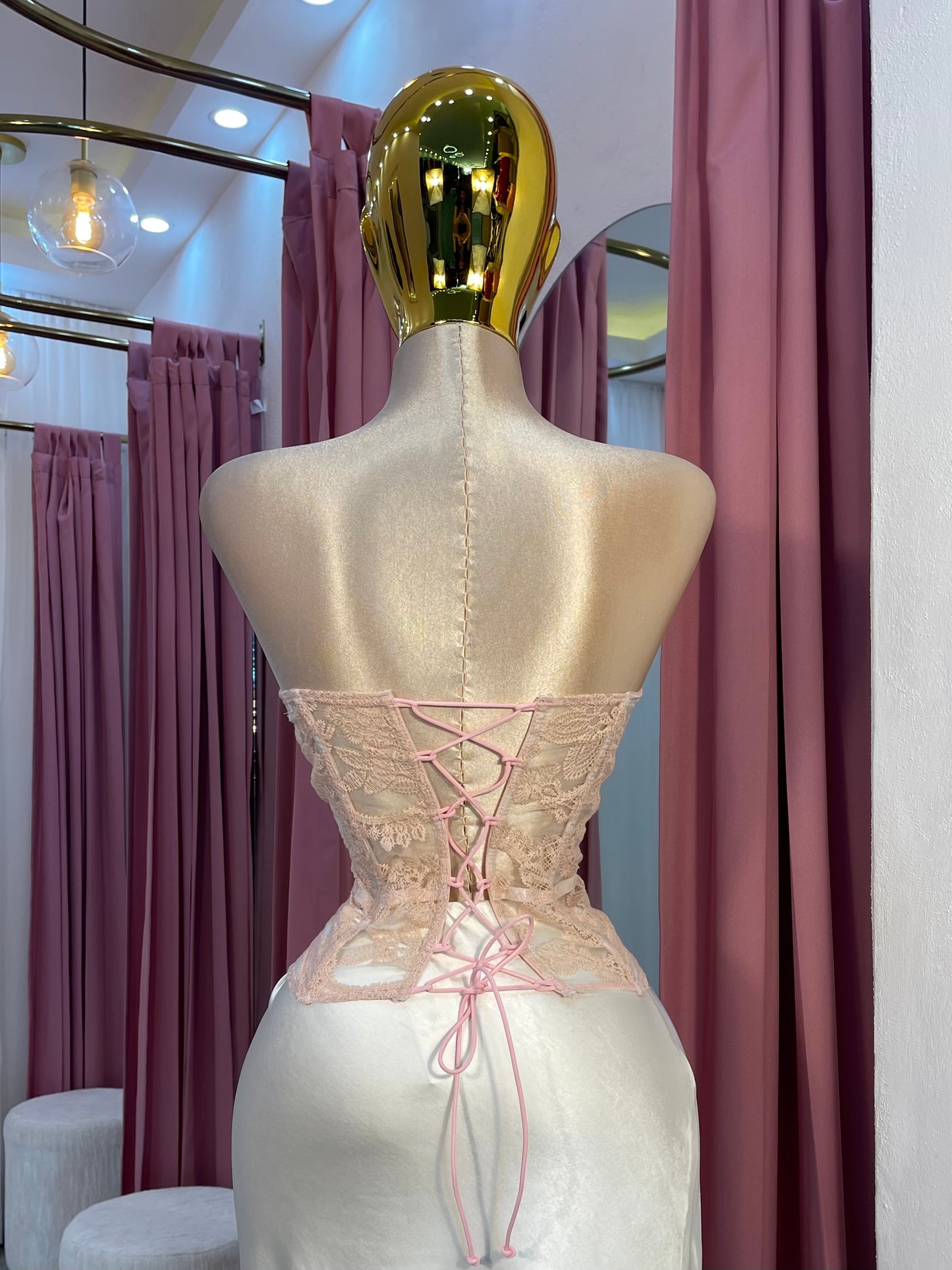 BUSTIER ENCAJE COPAS