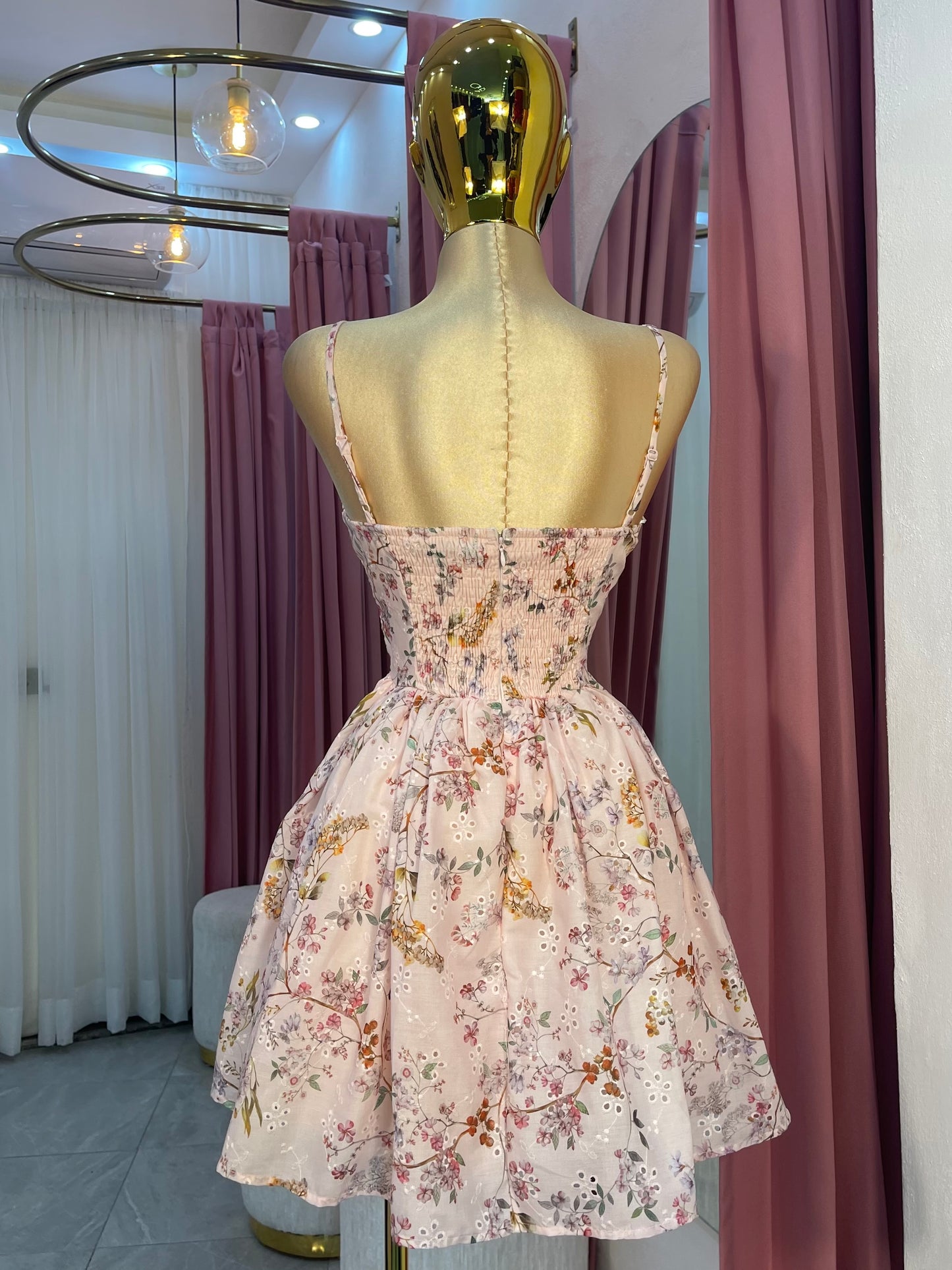 VESTIDO MINI ESTAMPADO FLOR