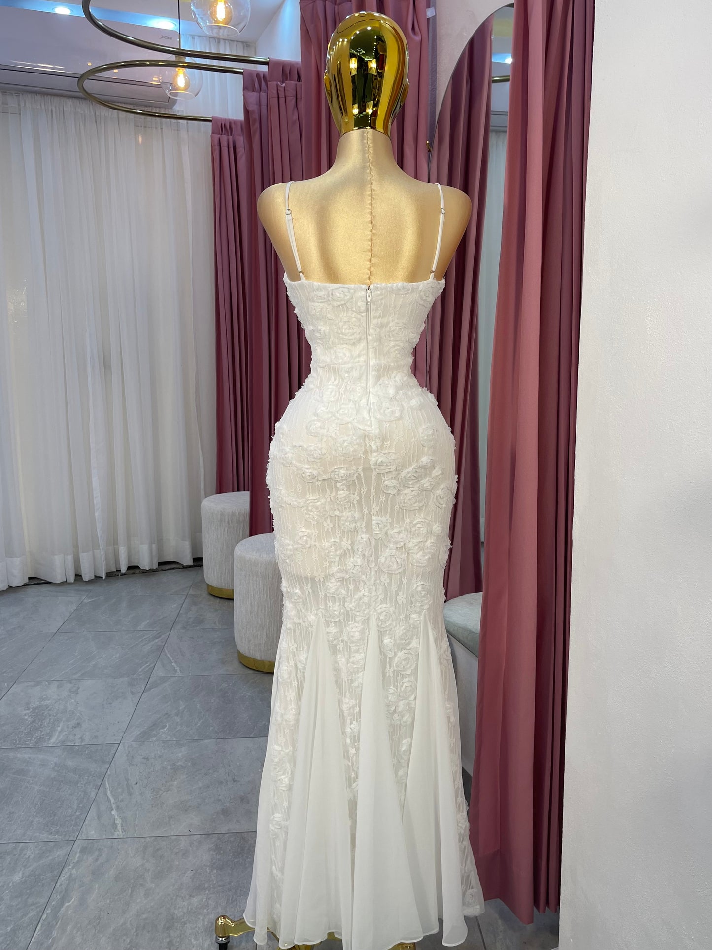 VESTIDO MAXI SIRENA ENCAJE