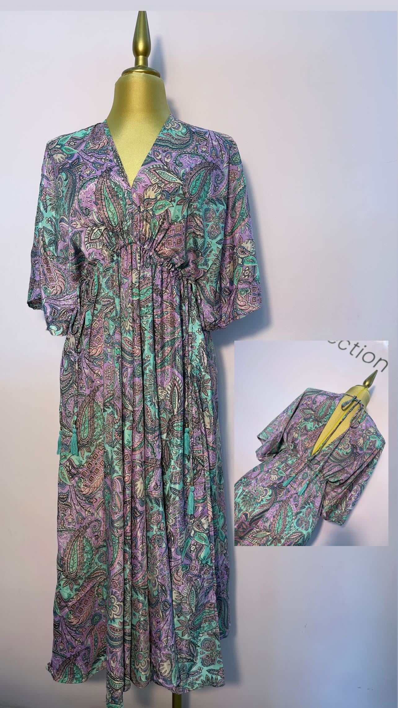 VESTIDO HINDU MANGA ESC