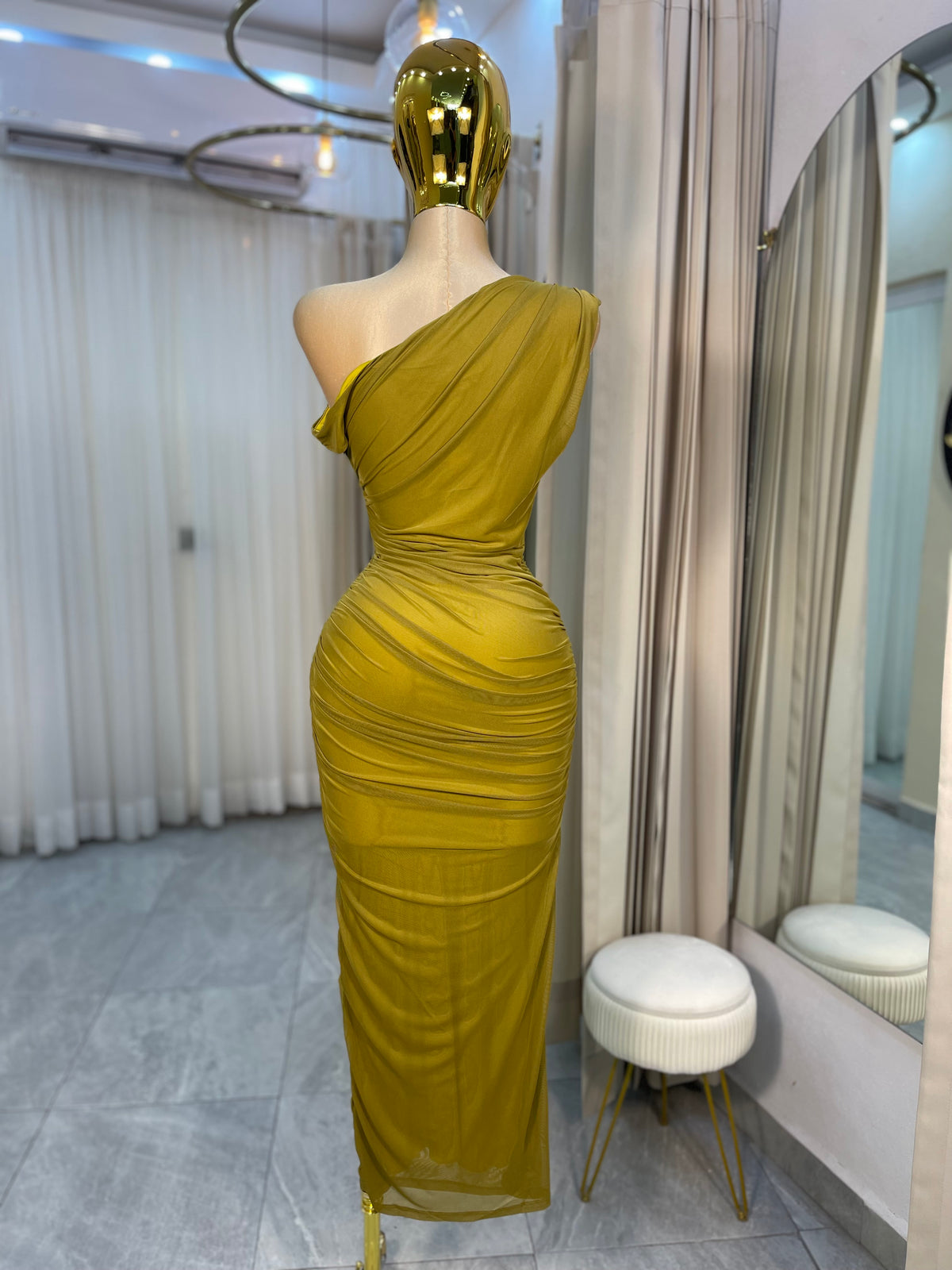 VESTIDO MAXI ASIMETRICO