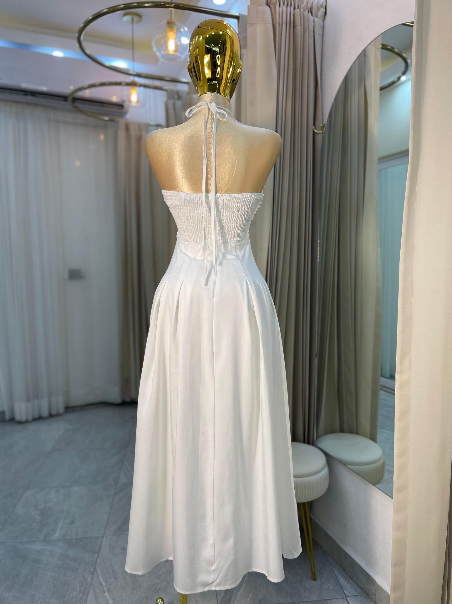 VESTIDO BORDADO PERLAS