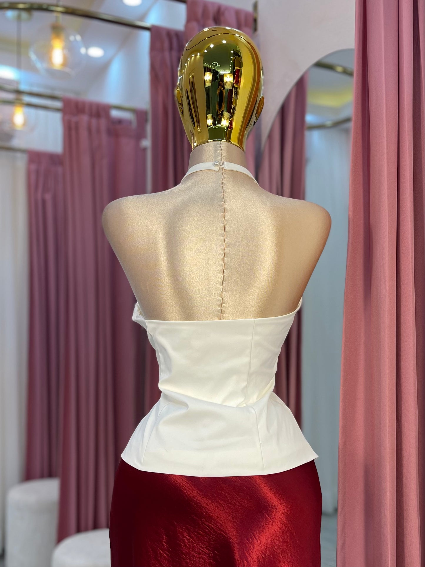 TOP BLANCO HALTER MOÑOS