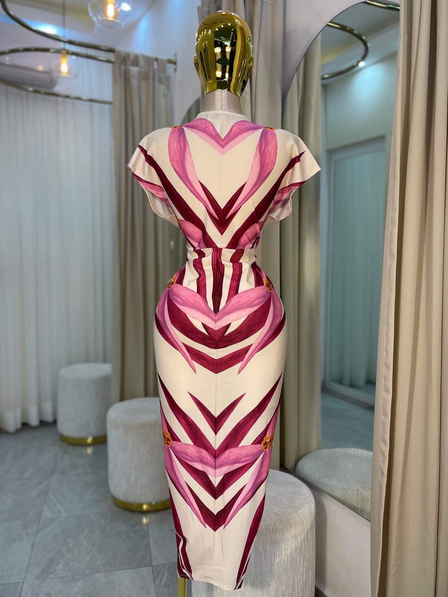 VESTIDO MIDI ORQUIDEA