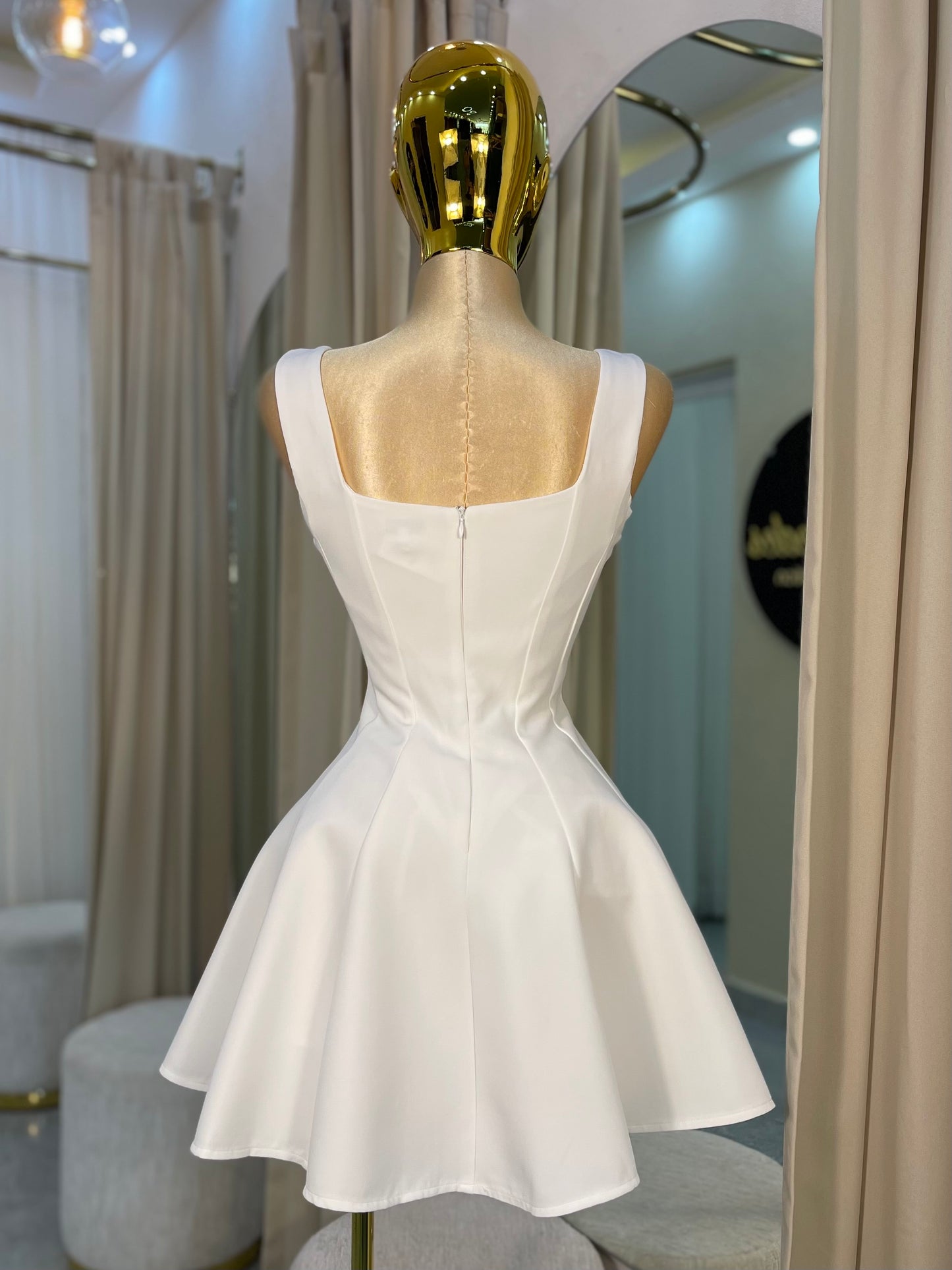 VESTIDO MINI PRINCESA BLANCO