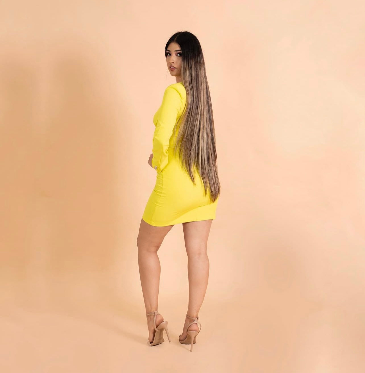 VESTIDO MINI AMARILLO