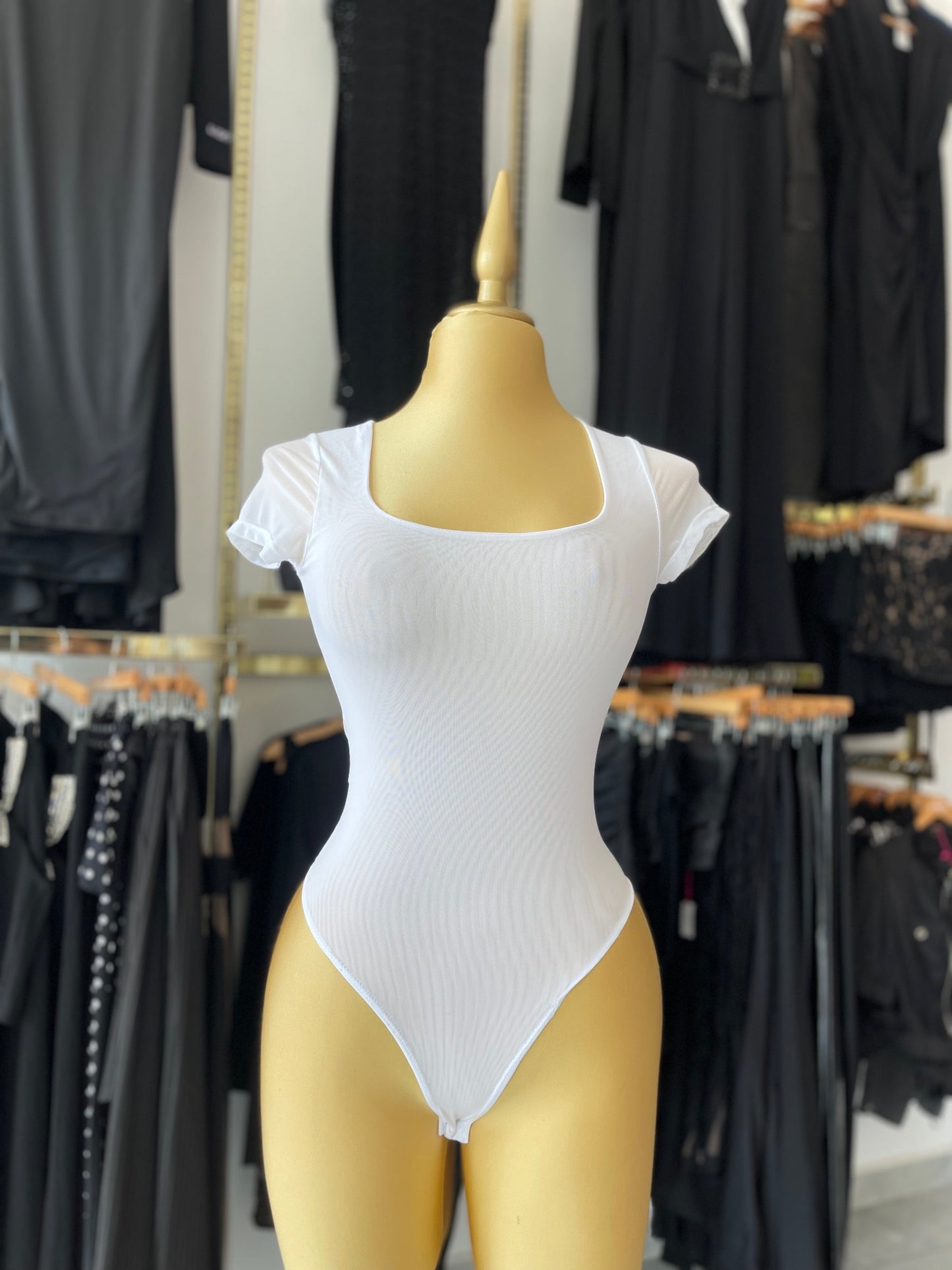 BODY MESH CUELLO CUADRADO MANGA CORTA