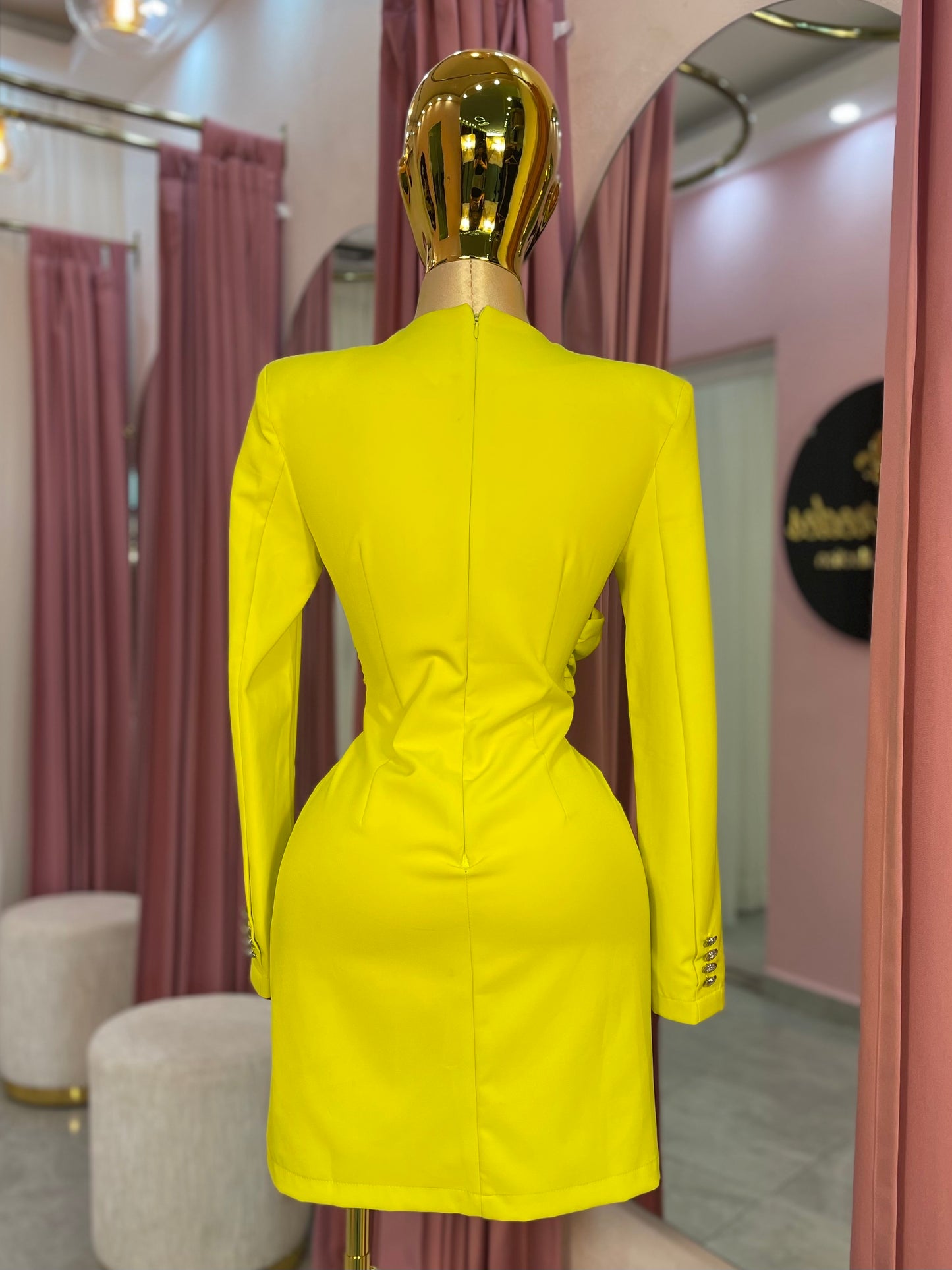 VESTIDO MINI AMARILLO