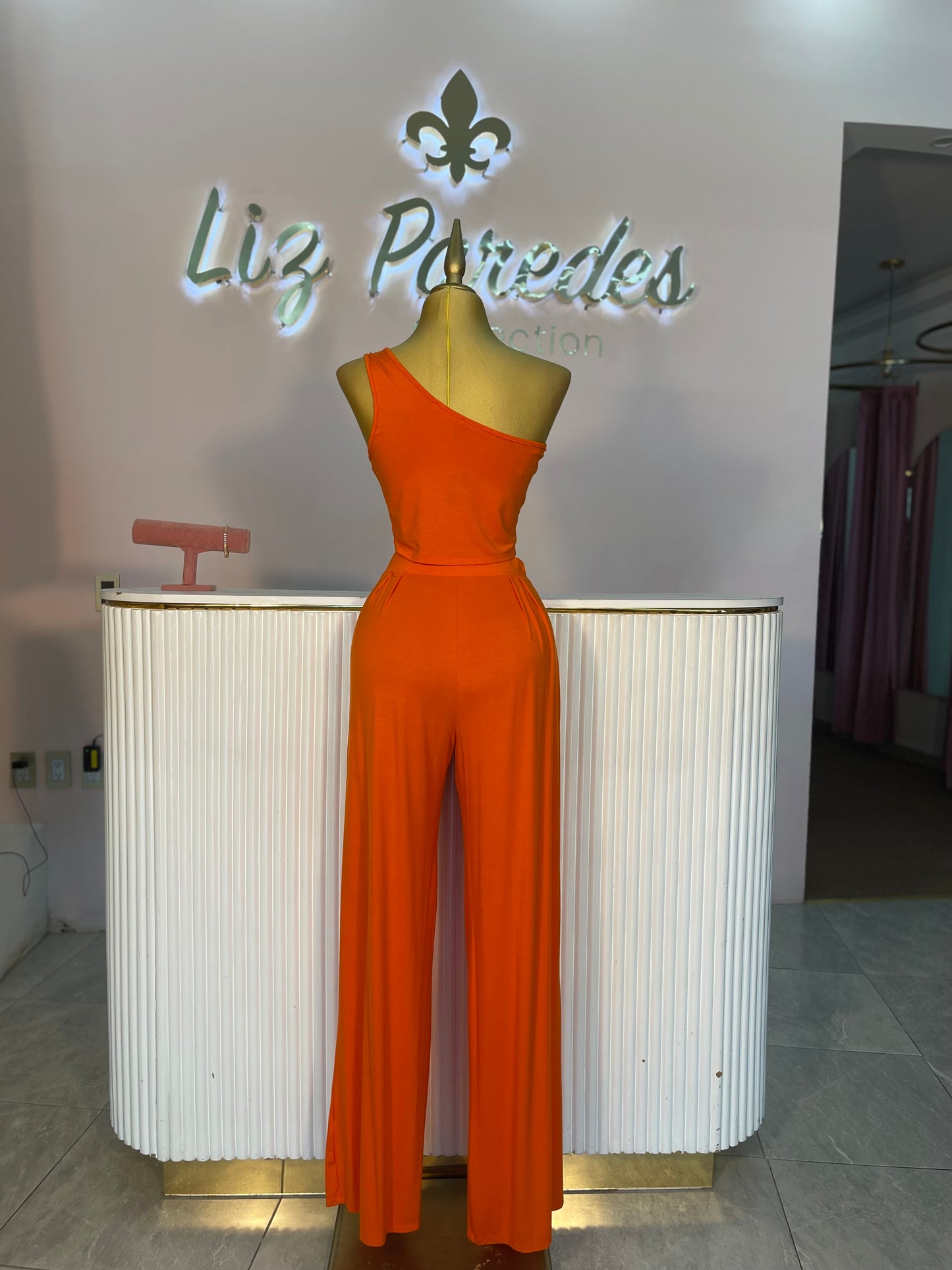 SET NARANJA ONE SHOULDER CVS