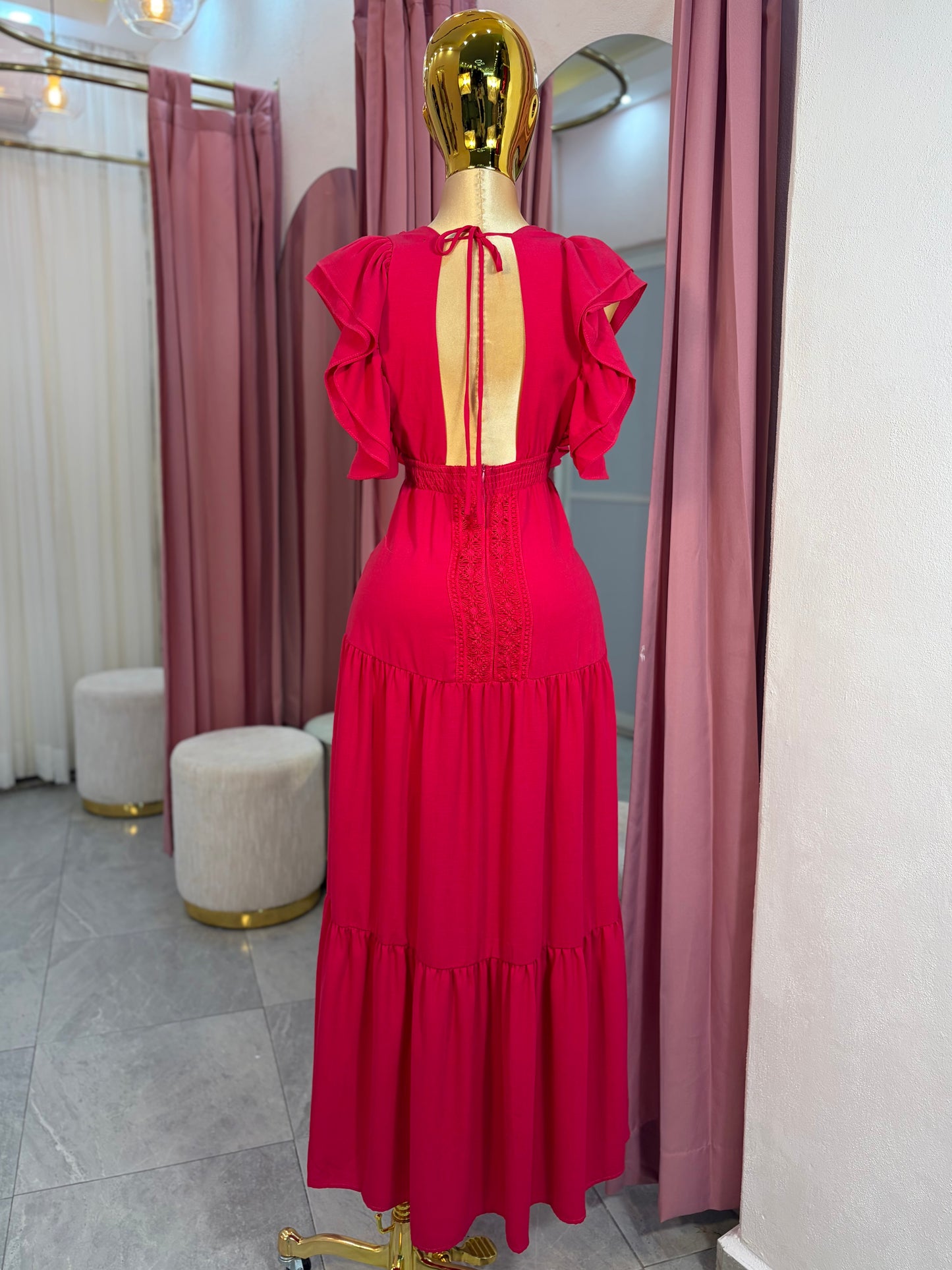 VESTIDO-MAXI BORDADO ROSA FIUSHA