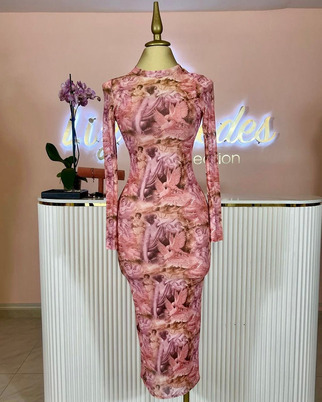 VESTIDO-MAXI MESH ANGELES