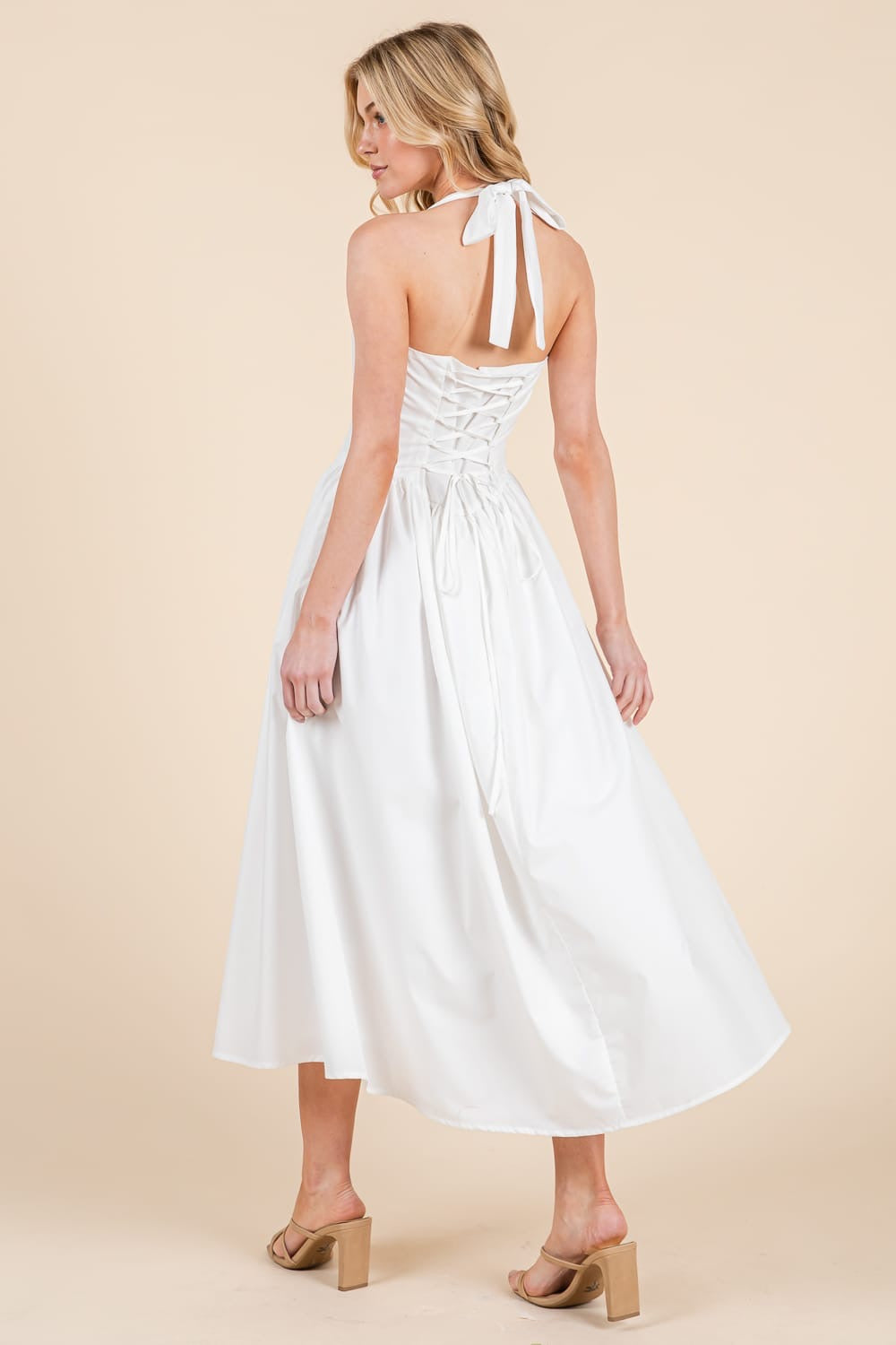 VESTIDO MAXI CORSET HALTER