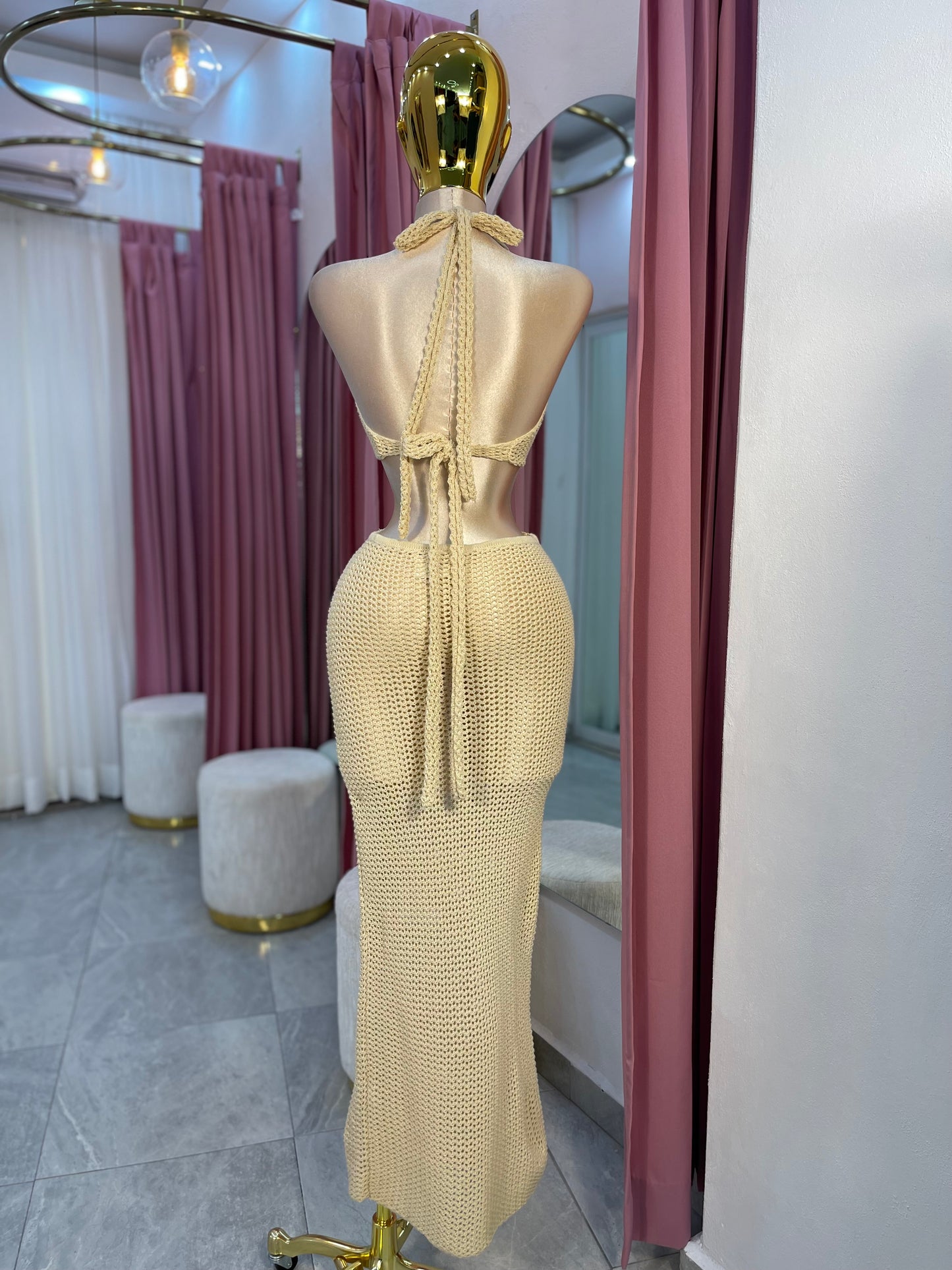 VESTIDO SALIDA BAÑO CROCHET