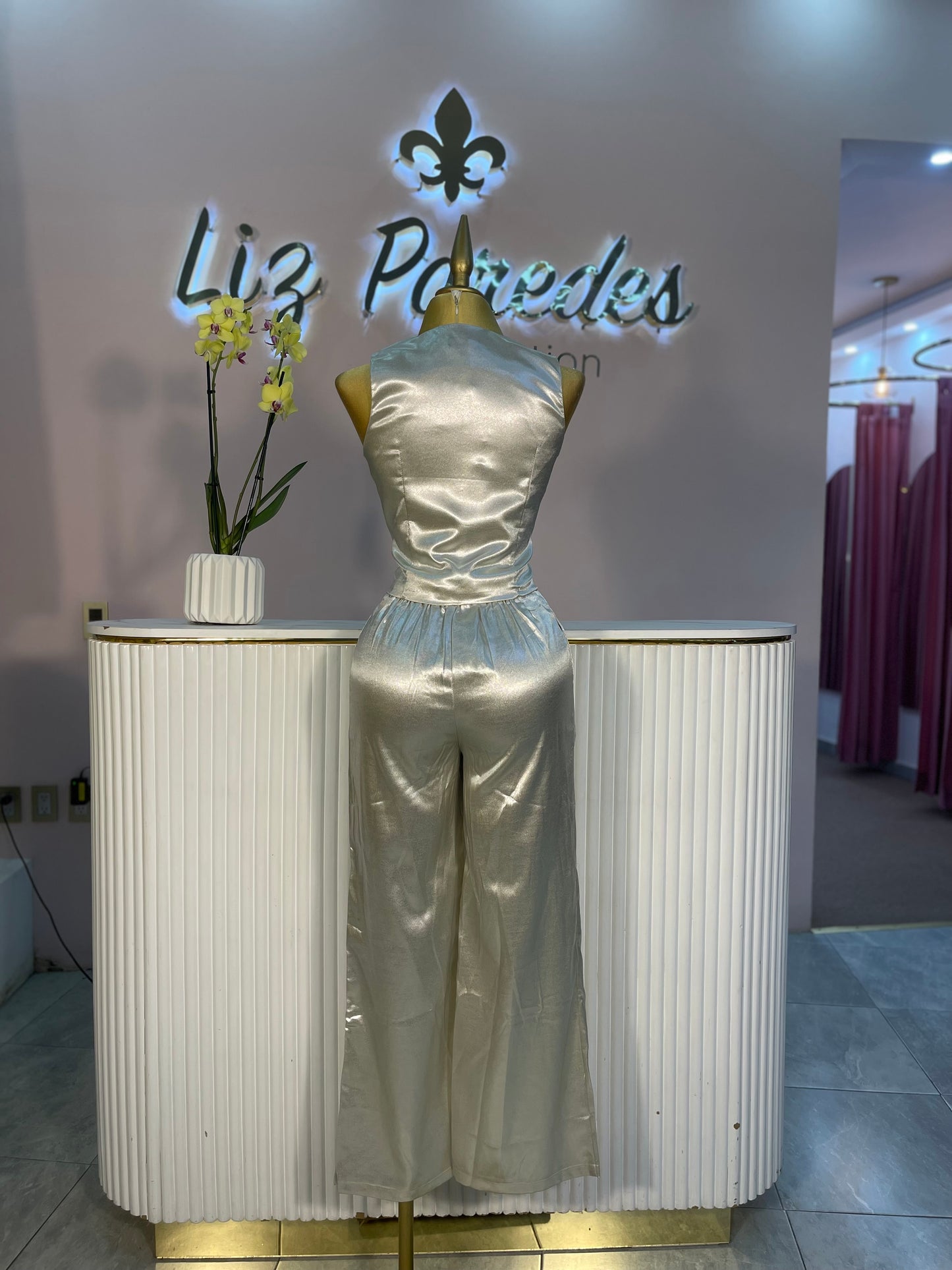 SET PLATA CHALECO WIDE LED