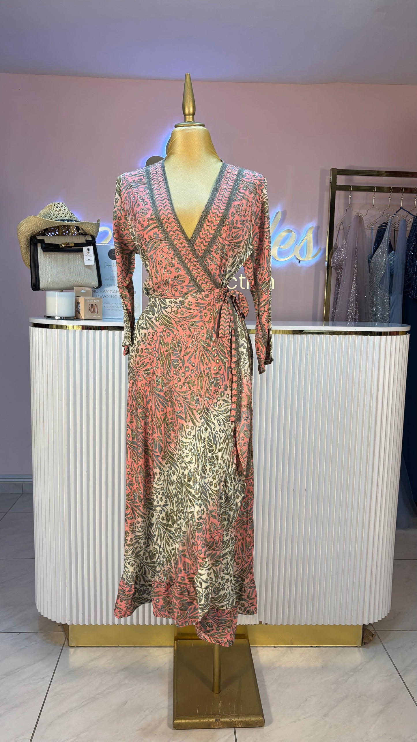 VESTIDO HINDÚ CRUZADO