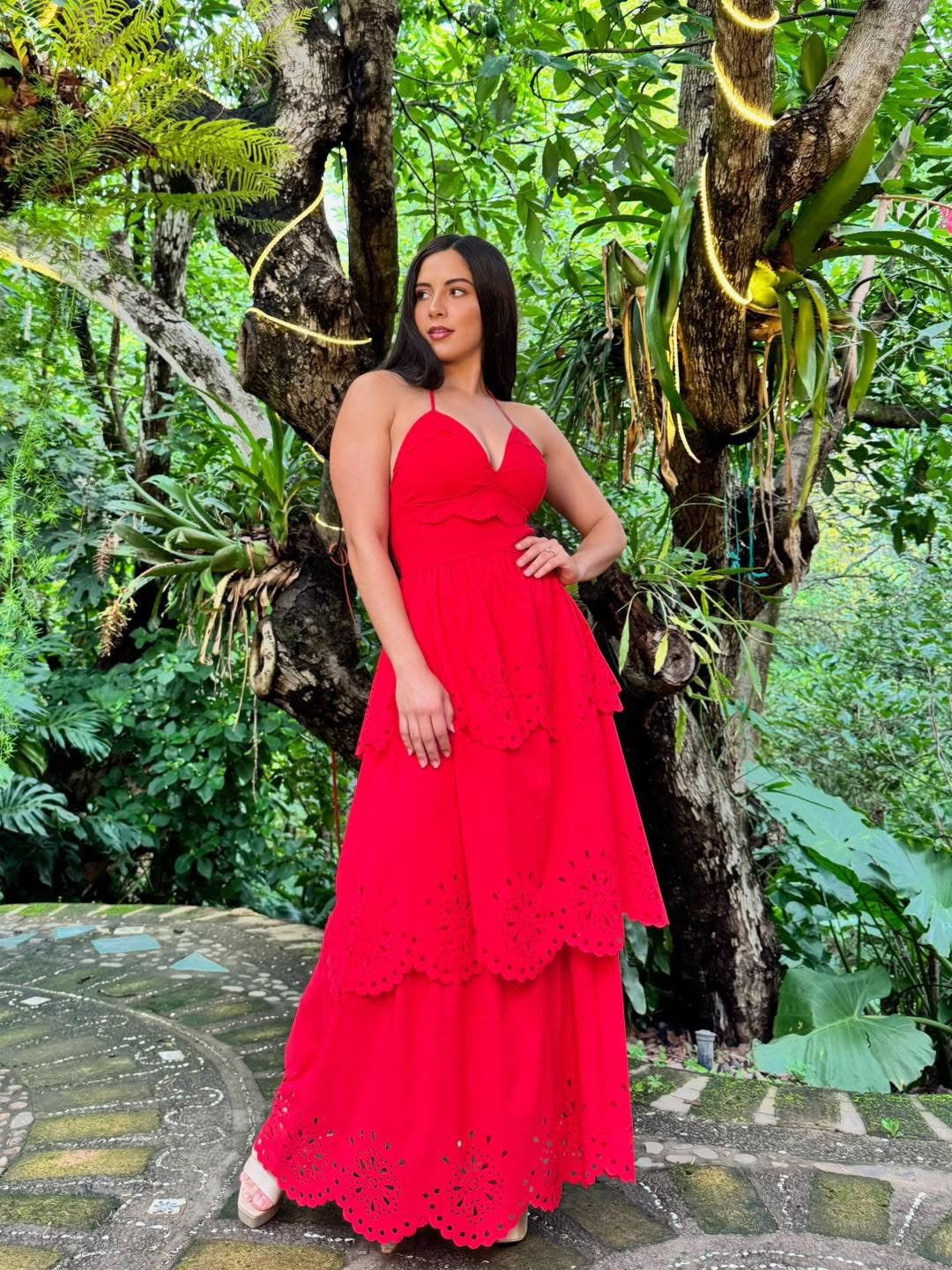 VESTIDO MAXI BORDADO