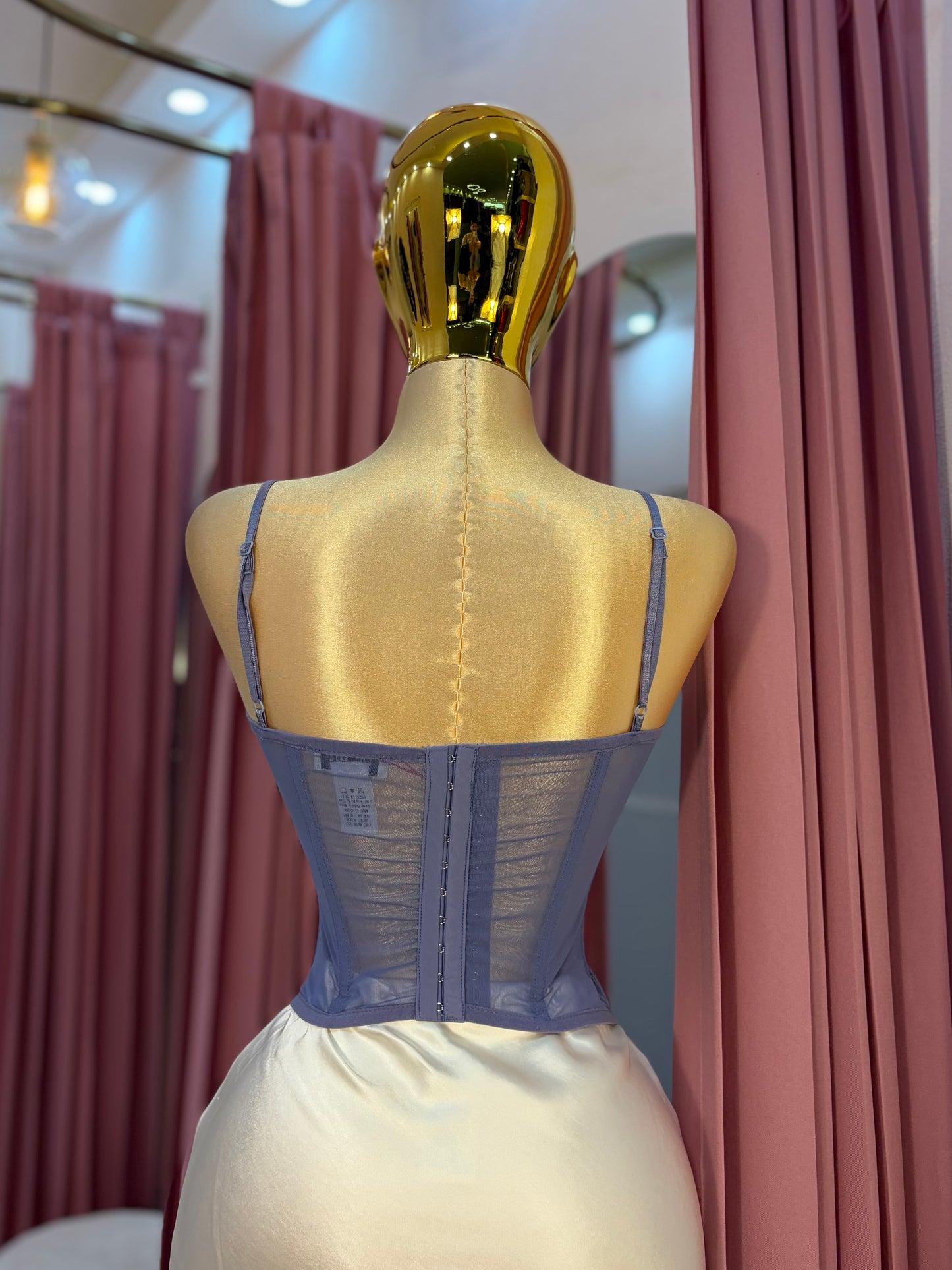 CORSET LAVANDA ENCAJE