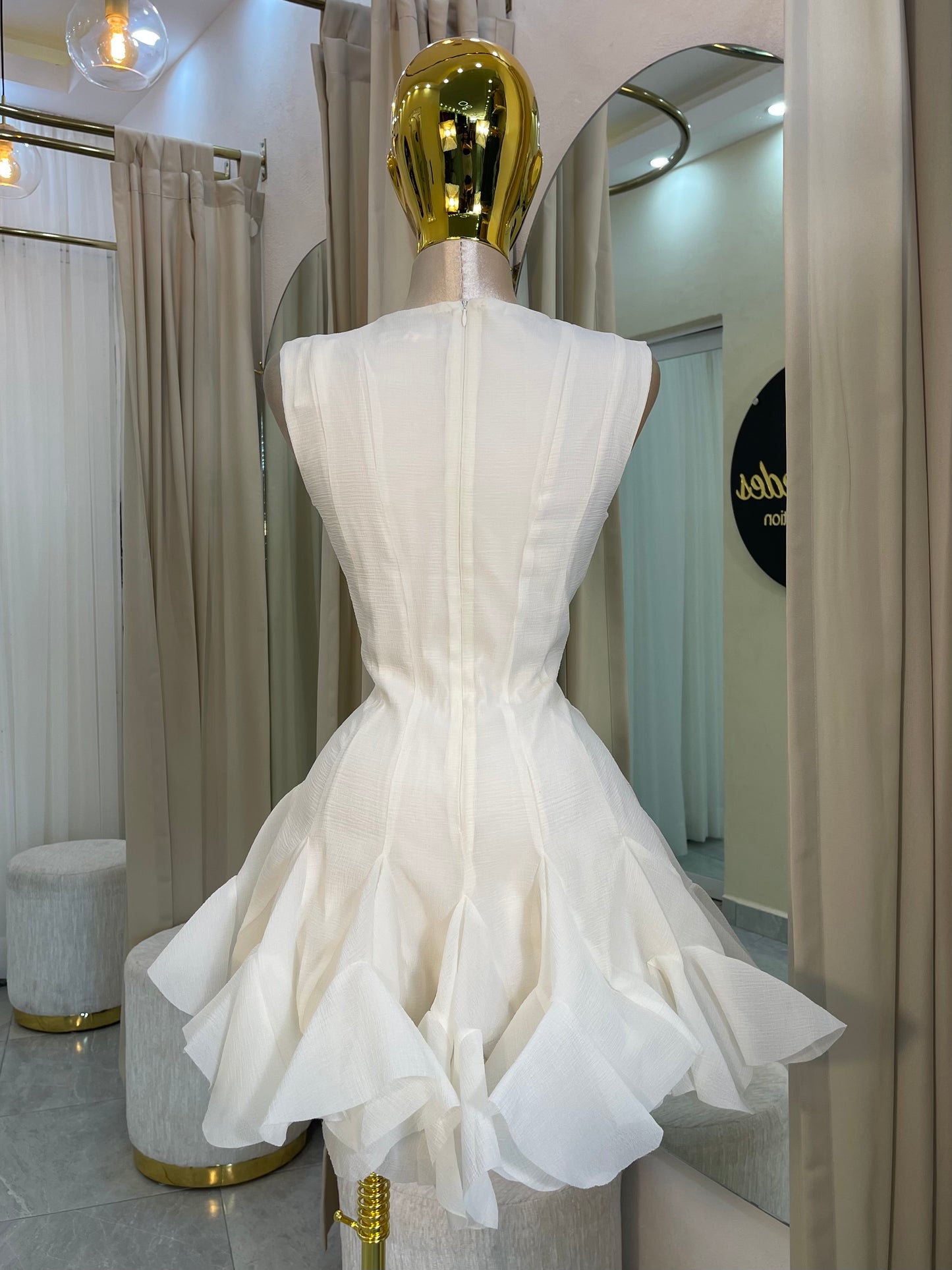 VESTIDO MINI BOTONES