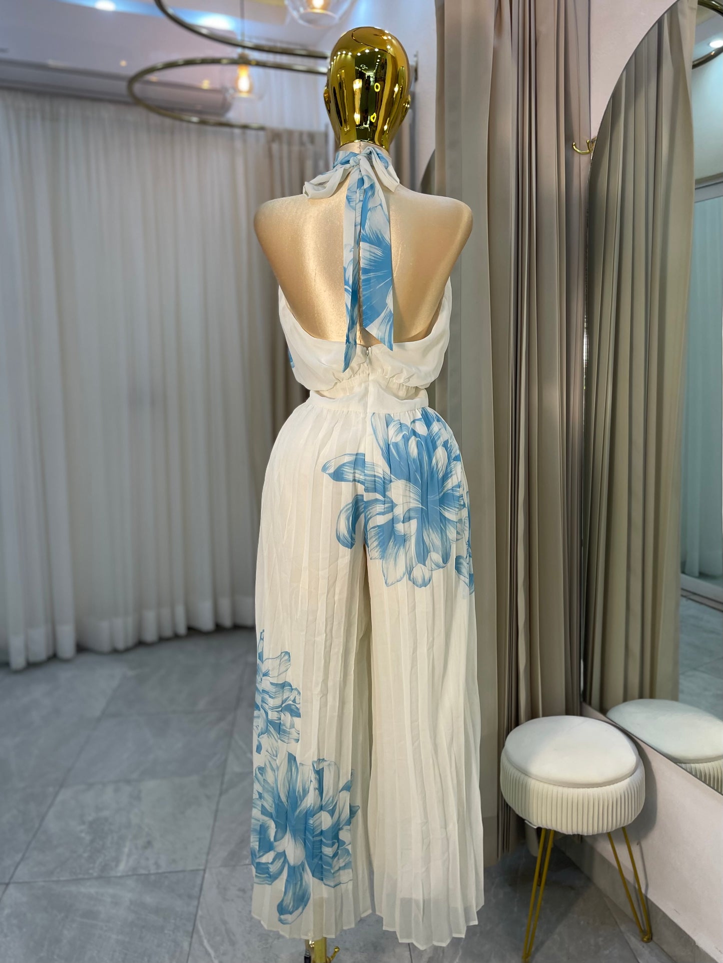 JUMSUIT FLOR AZUL