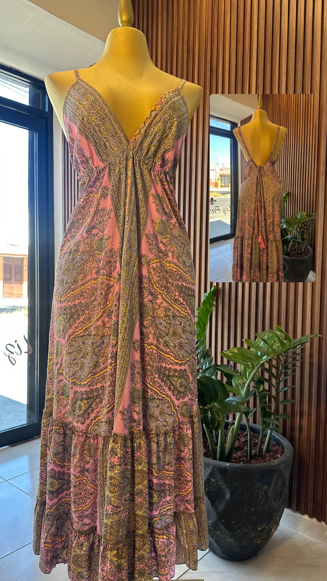 VESTIDO HINDU HALTER TIRANTES