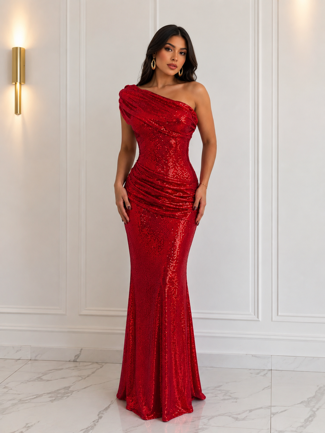 VESTIDO MAXI LENTEJUELAS