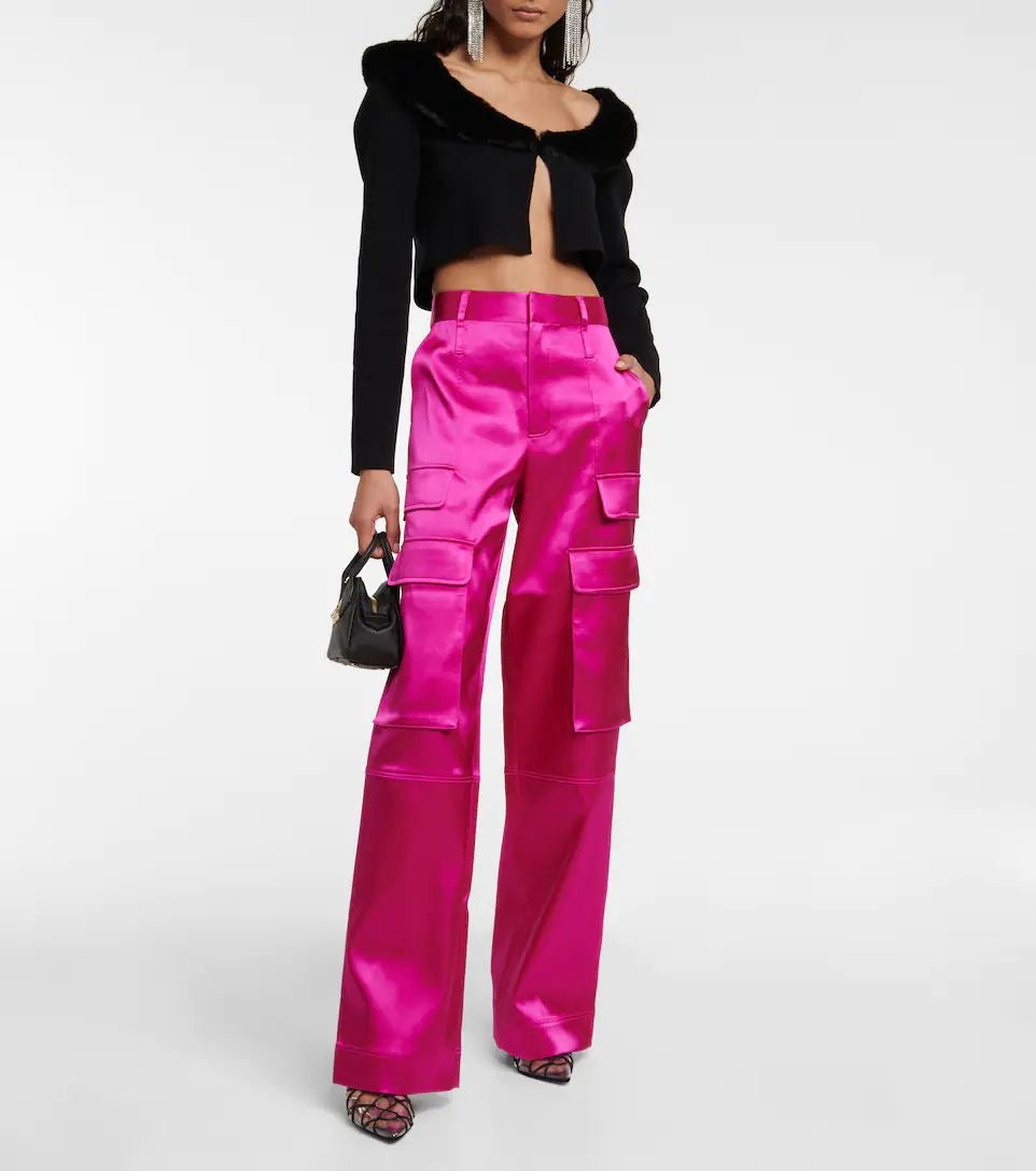 PANTALON CARGO MAGENTA