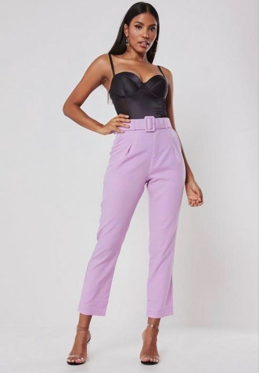 PANTALON LILA CINTO