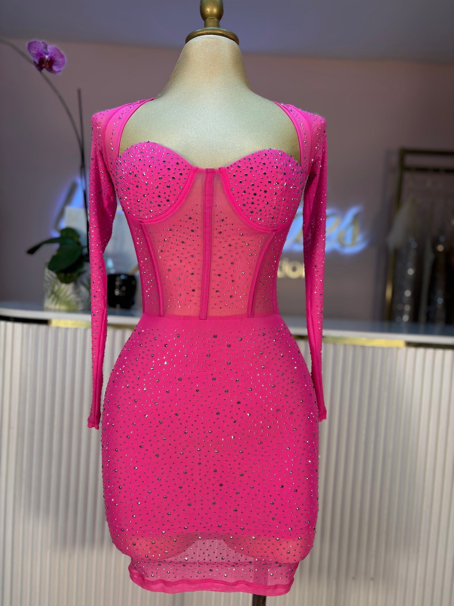 VESTIDO FIUSHA CRISTALES