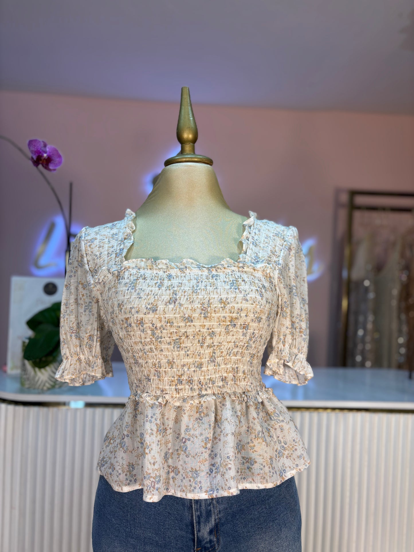 BLUSA CAMPESTRE MANGA CORTA