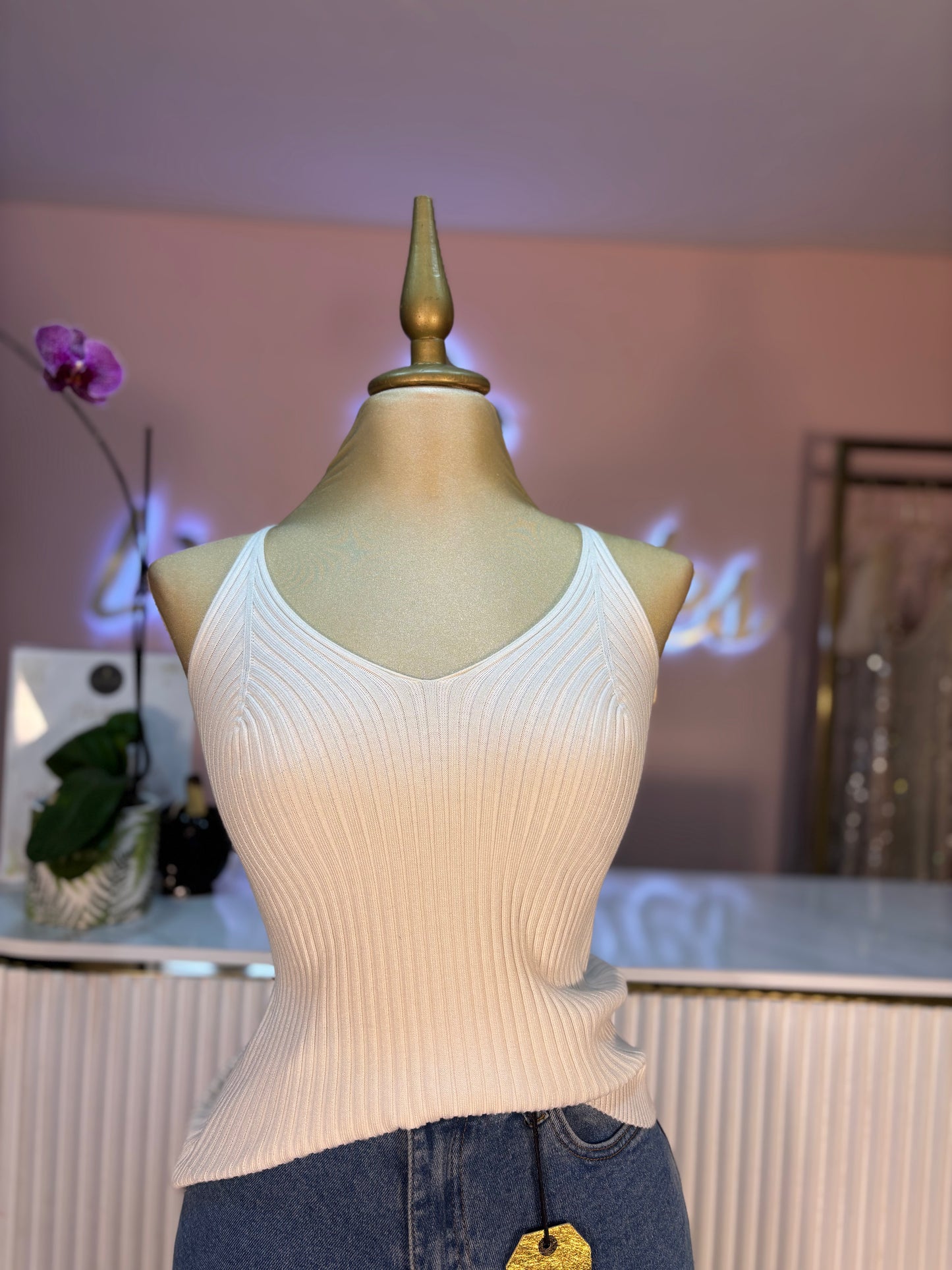 TOP TEJIDO BLANCO
