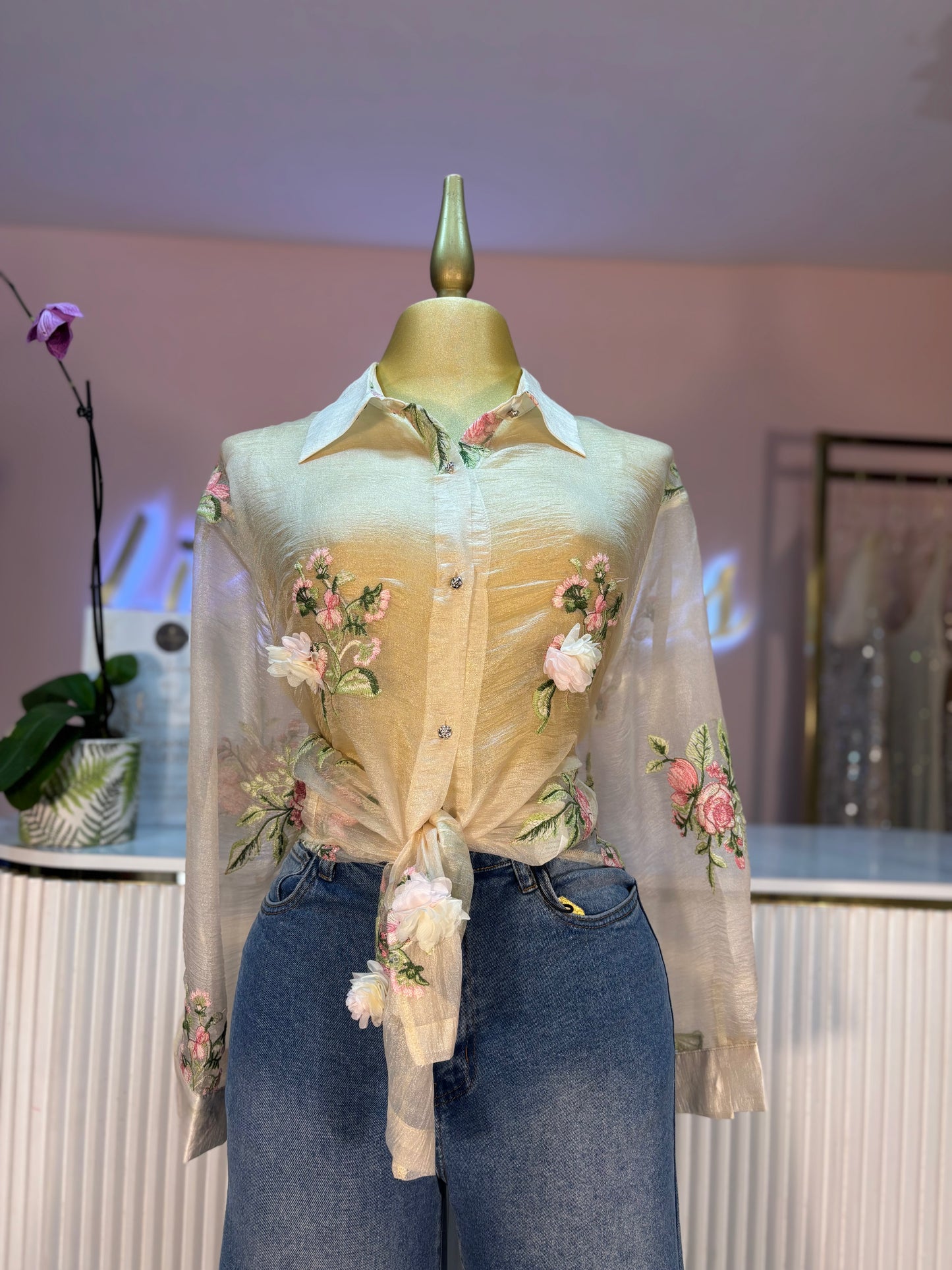 CAMISA OVERSIZE FLOR