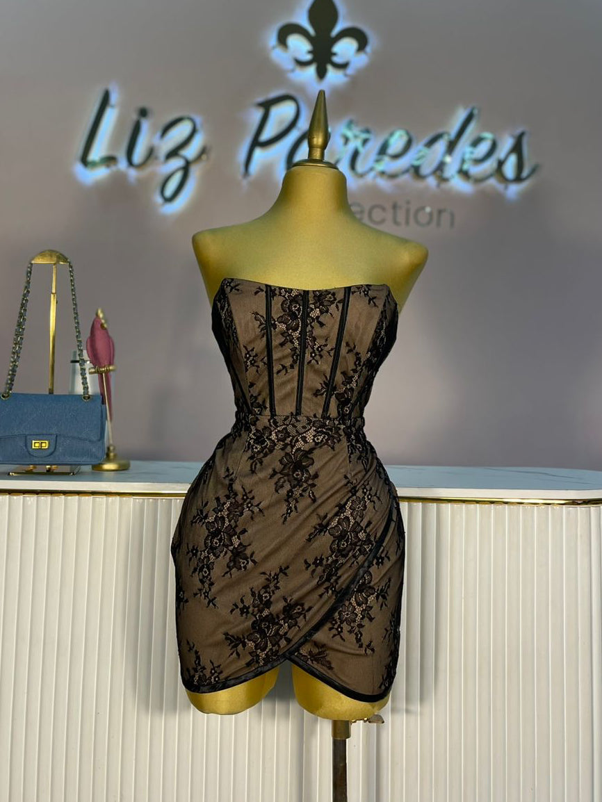 VESTIDO MINI ENCAJE