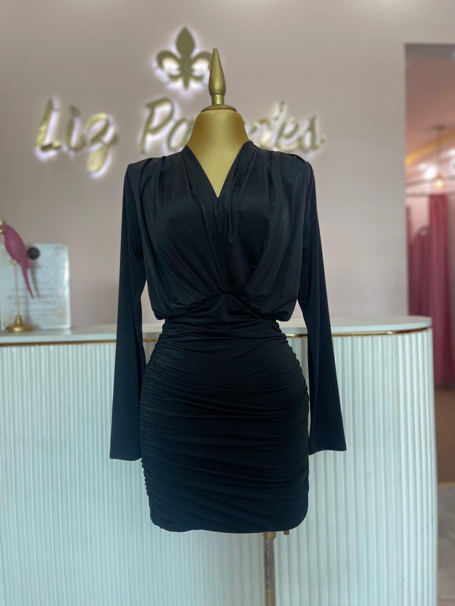 VESTIDO MINI MANGA LARGA