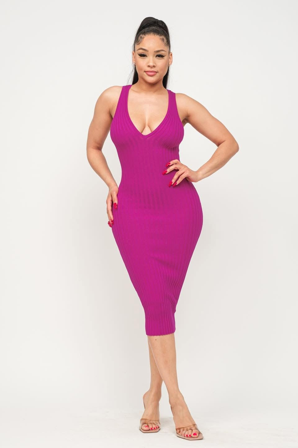 VESTIDO TELA DE PUNTO SIN MANGAS