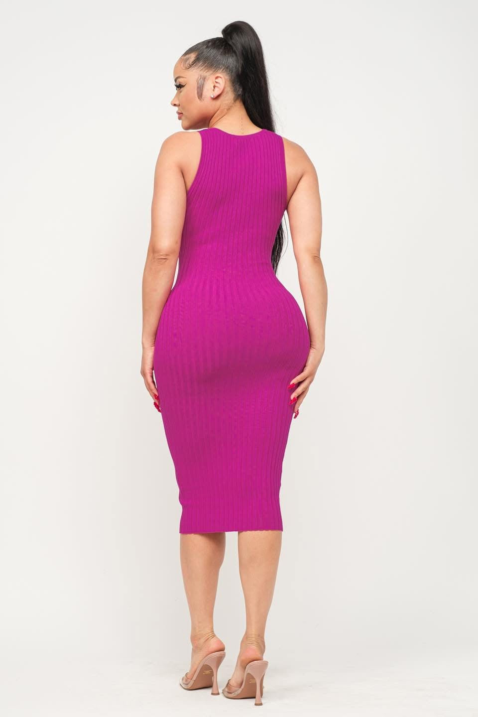 VESTIDO TELA DE PUNTO SIN MANGAS