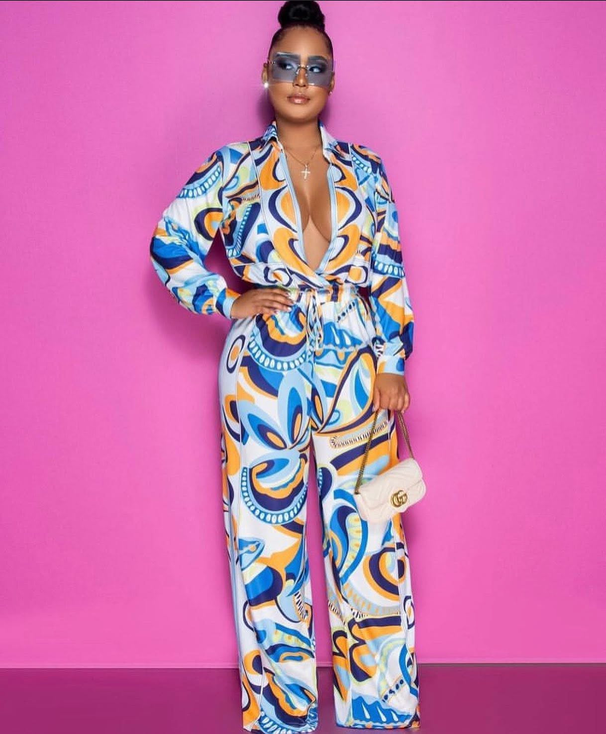 JUMPSUIT ESTAMPADO MANGA LARGA