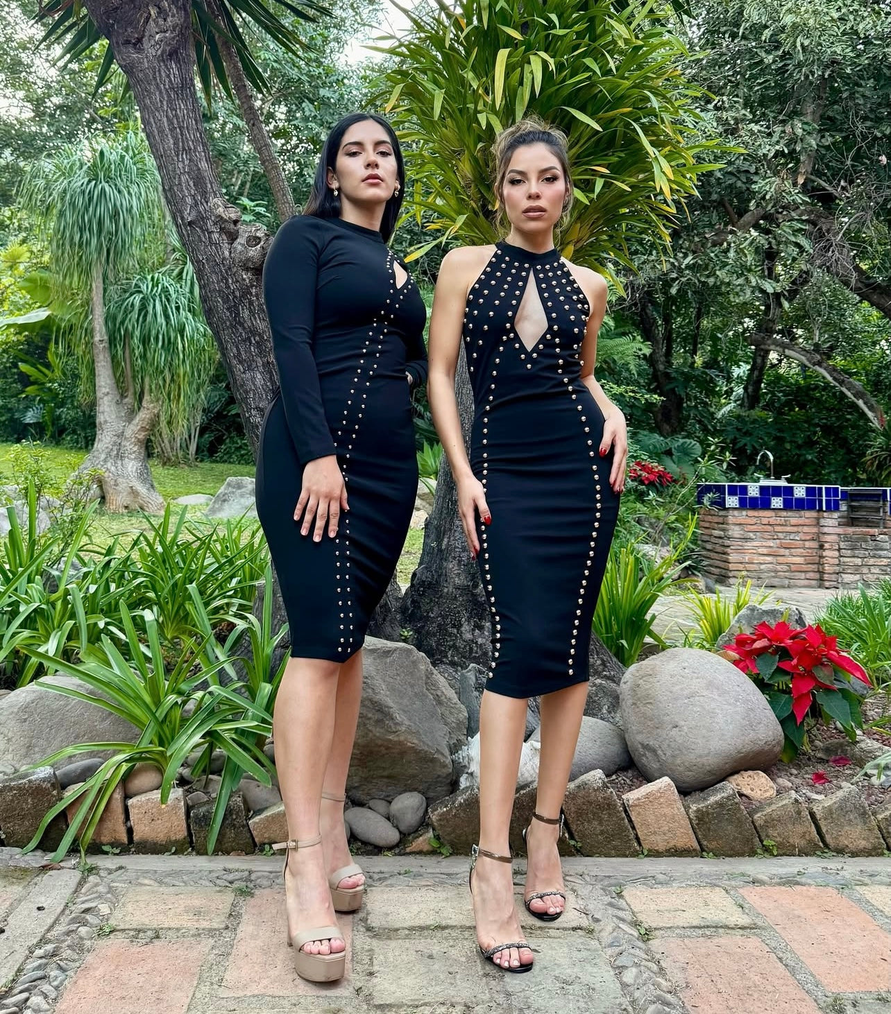 VESTIDO MIDI MANGA LARGA ESTOPEROLES