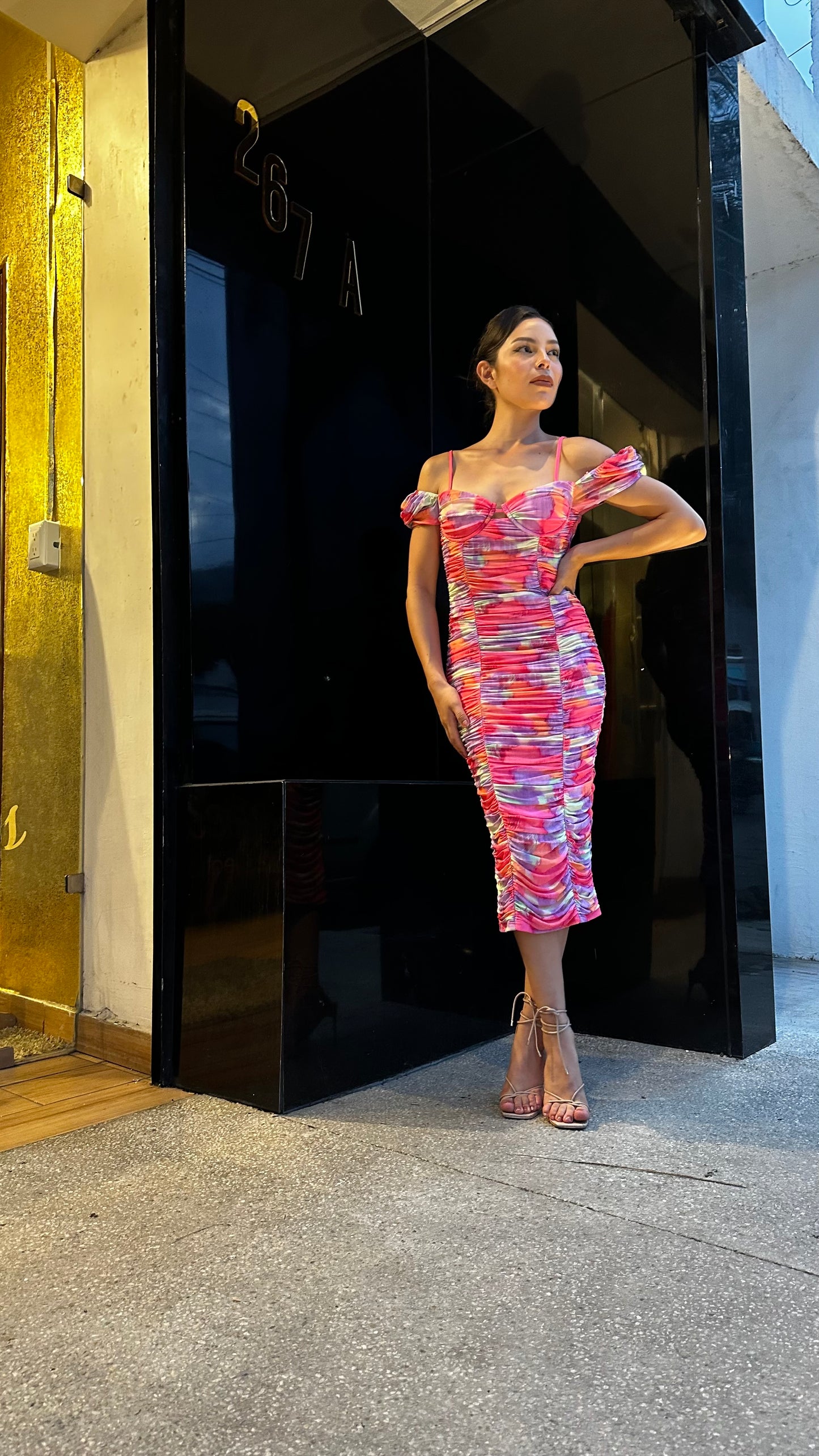 VESTIDO-MIDI MESH CAMPESINO