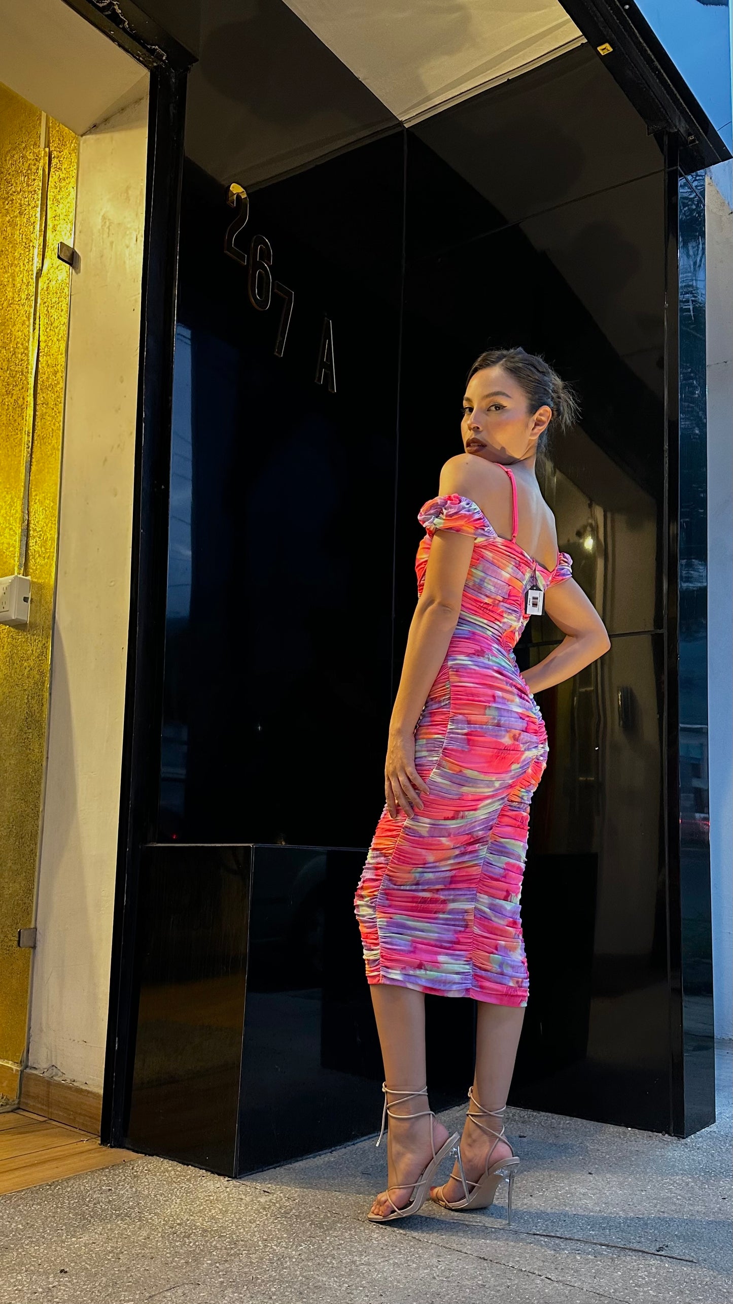 VESTIDO-MIDI MESH CAMPESINO