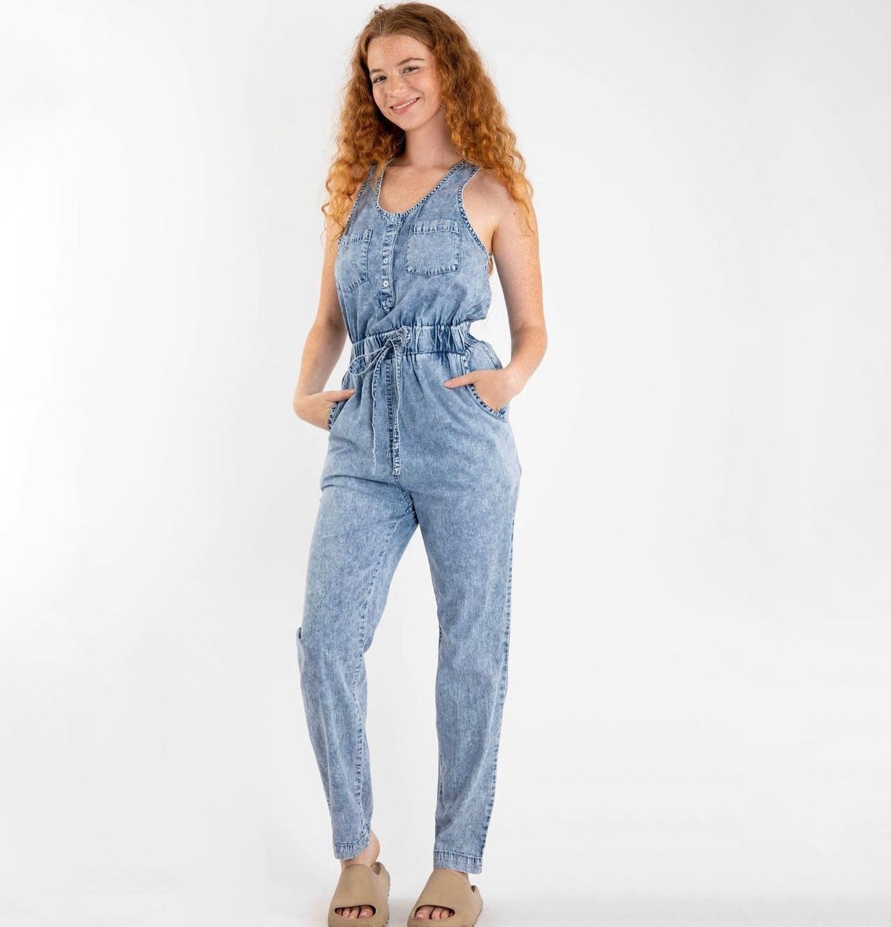 JUMPSUIT DENIM BOTONES